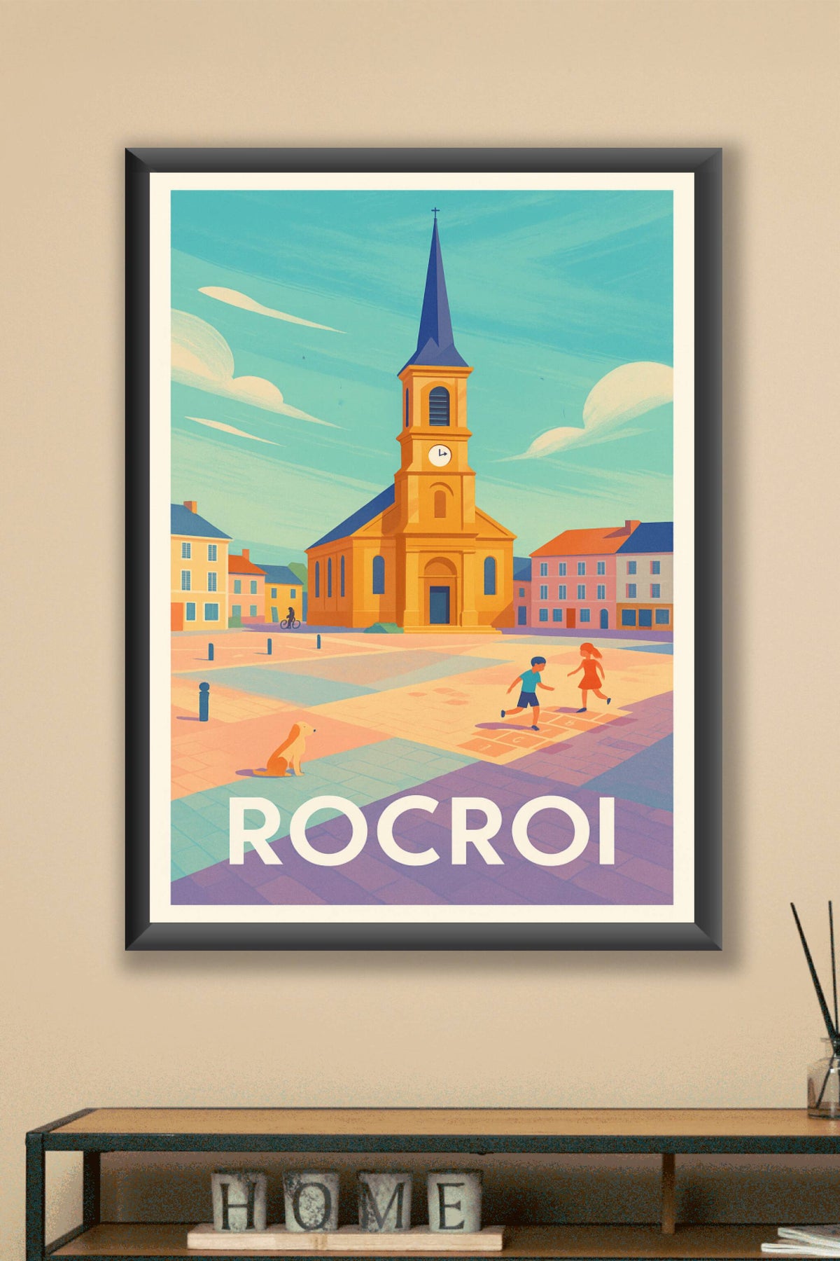 Affiche Rocroi — Charme et Tranquillité d'une Place Historique · poster d'art de Rocroi