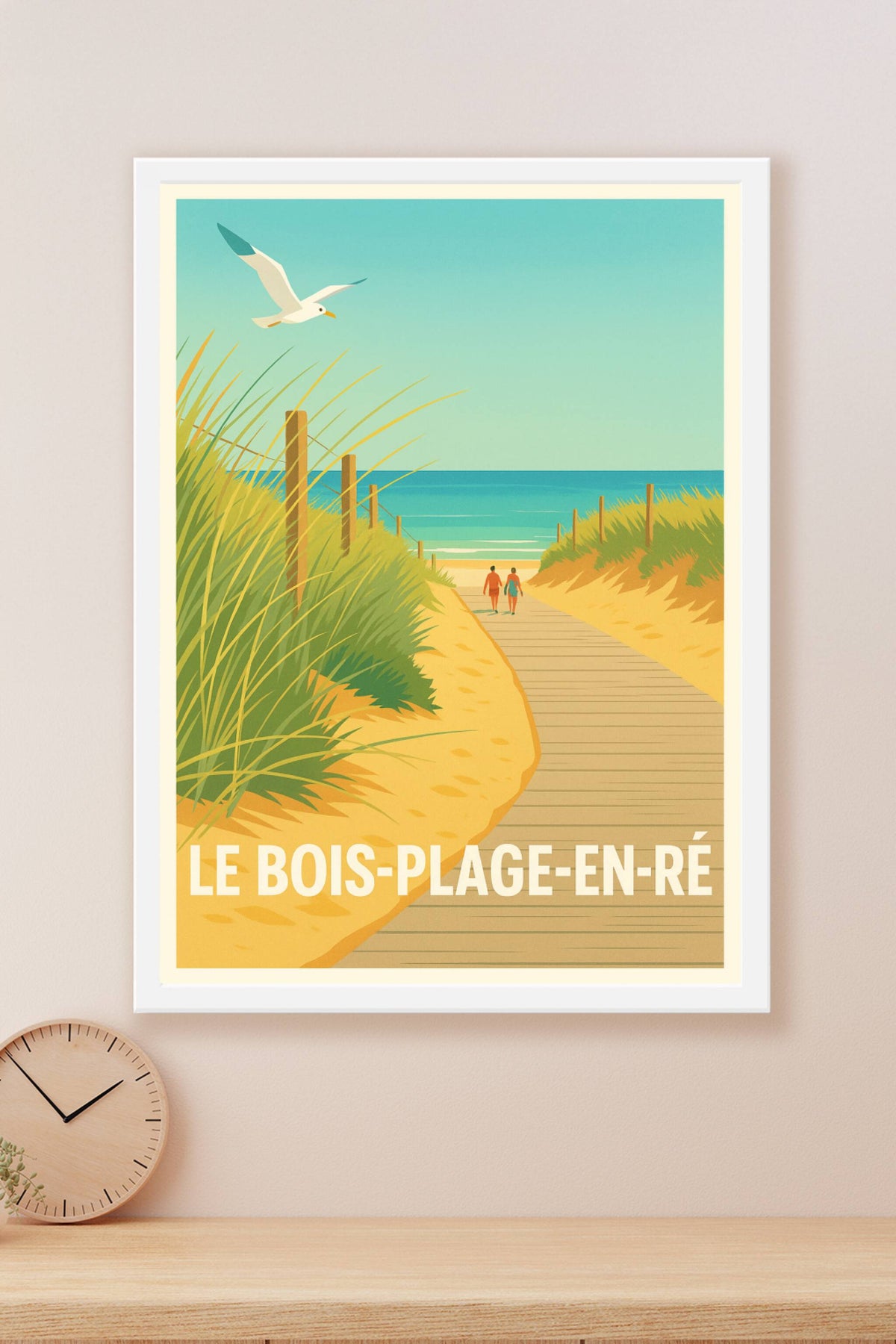 Affiche Le Bois-Plage-en-Ré — Évasion en bord de mer · poster d'art de Le Bois-Plage-en-Ré