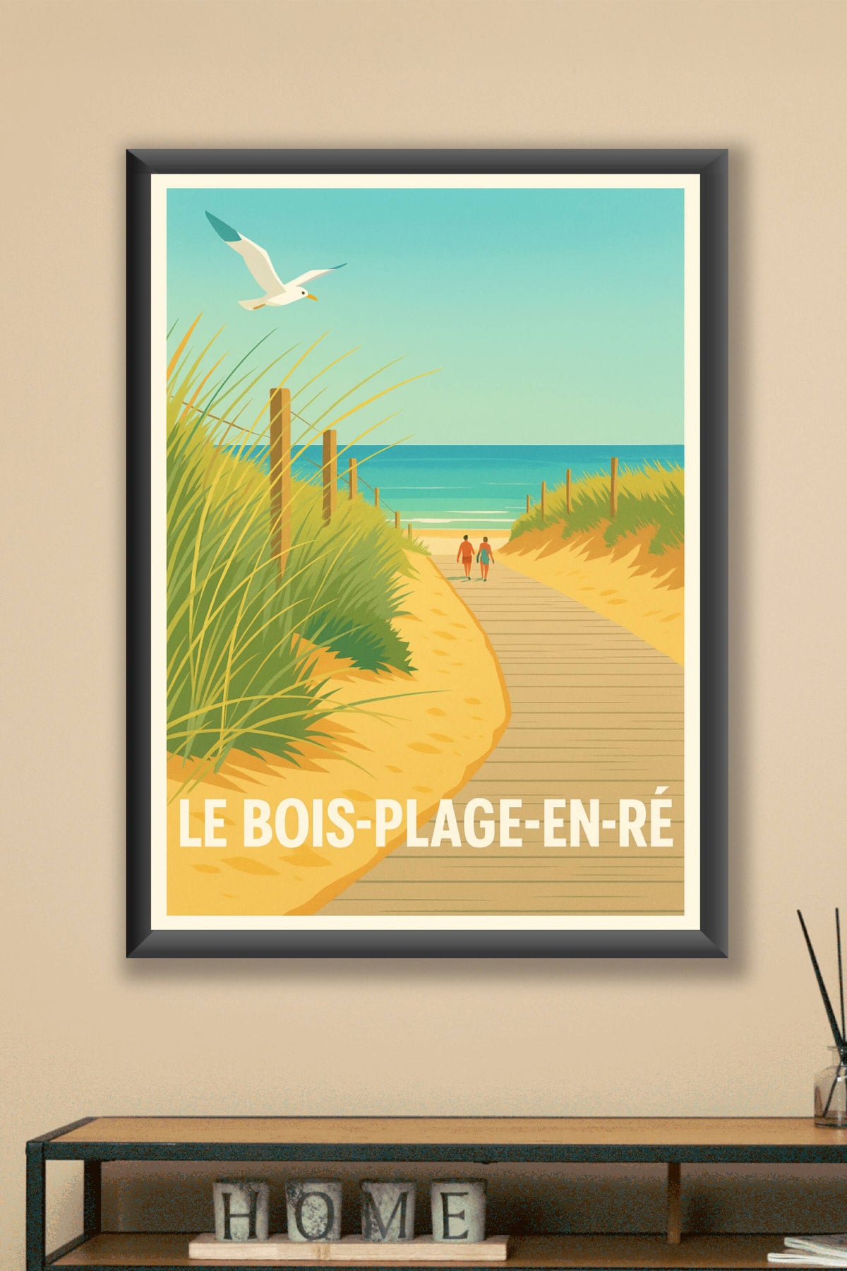Affiche Le Bois-Plage-en-Ré — Évasion en bord de mer · poster d'art de Le Bois-Plage-en-Ré