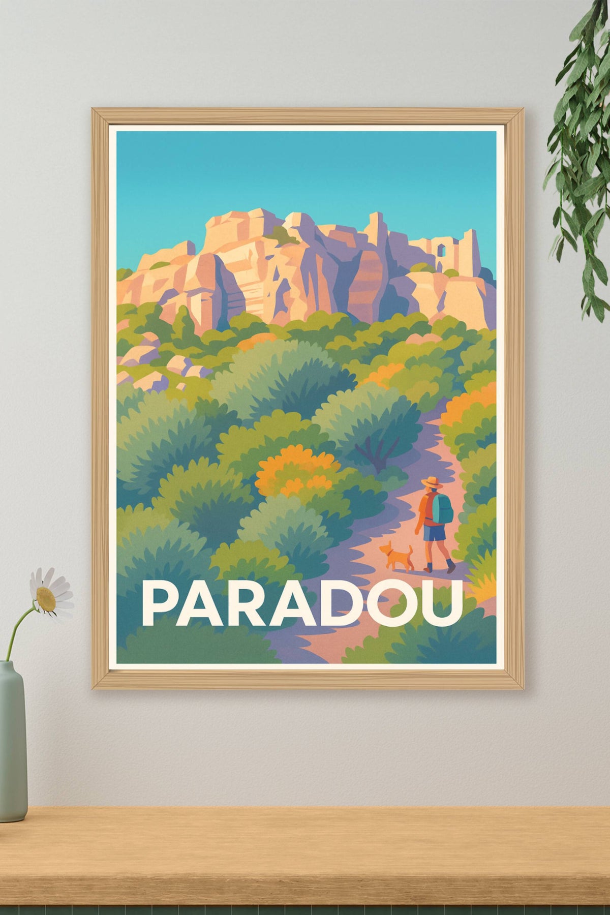 Affiche Paradou — Évasion et nature en Provence · poster d'art de Paradou