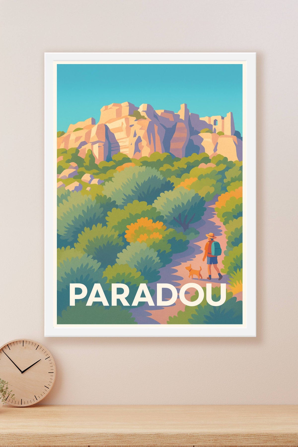 Affiche Paradou — Évasion et nature en Provence · poster d'art de Paradou