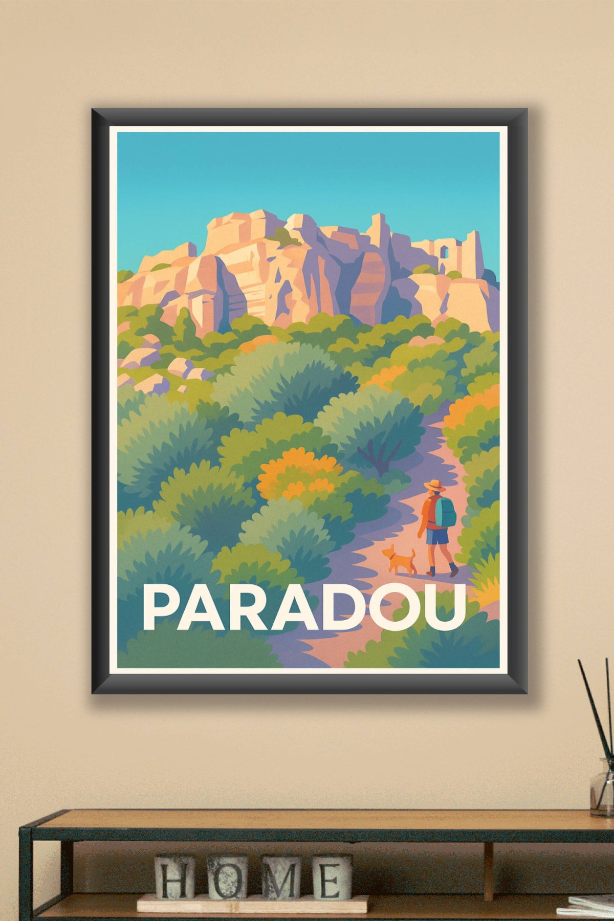 Affiche Paradou — Évasion et nature en Provence · poster d'art de Paradou