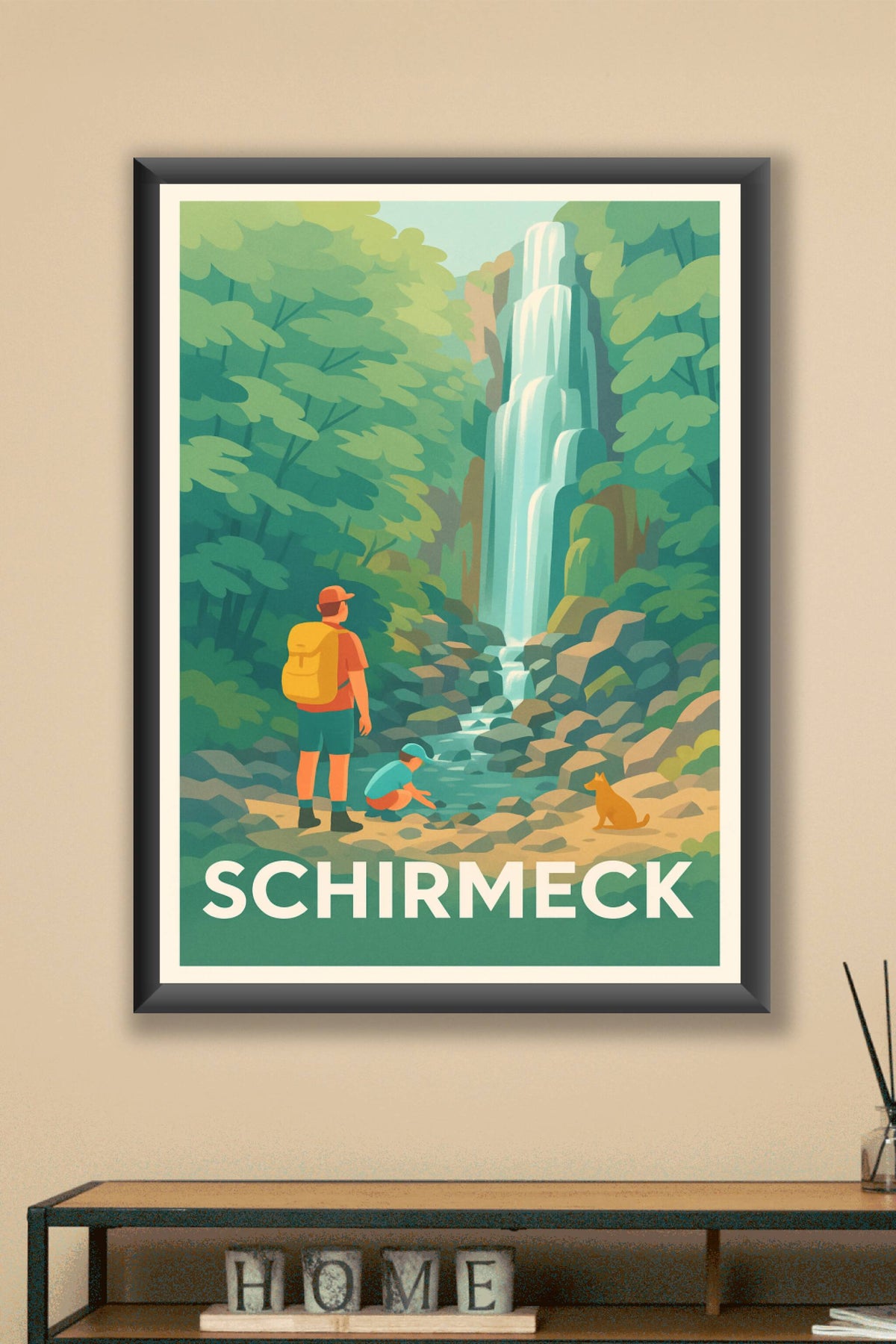 Affiche Schirmeck — Escapade nature et cascade apaisante · poster d'art de Schirmeck