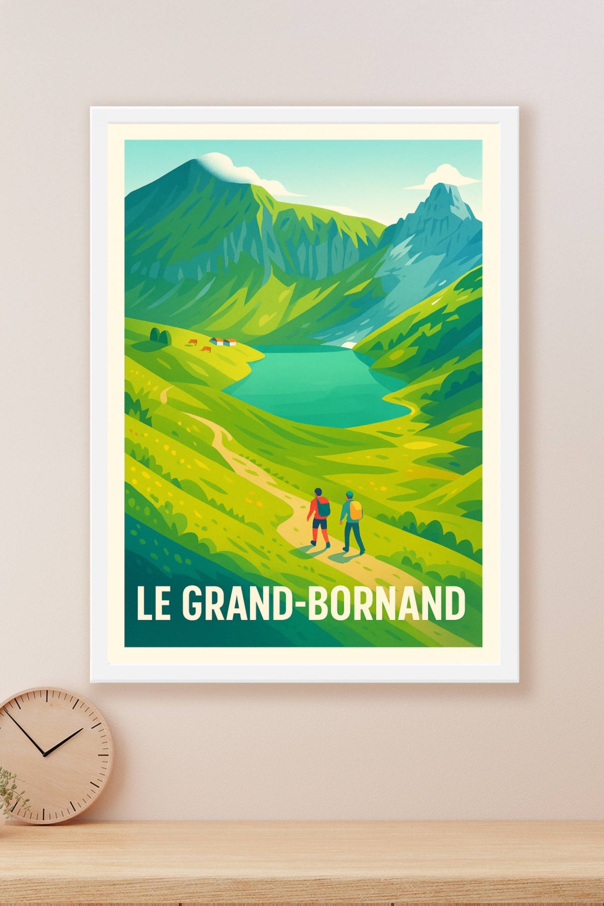 Affiche Le Grand-Bornand — Évasion en pleine nature alpine · poster d'art de Le Grand-Bornand
