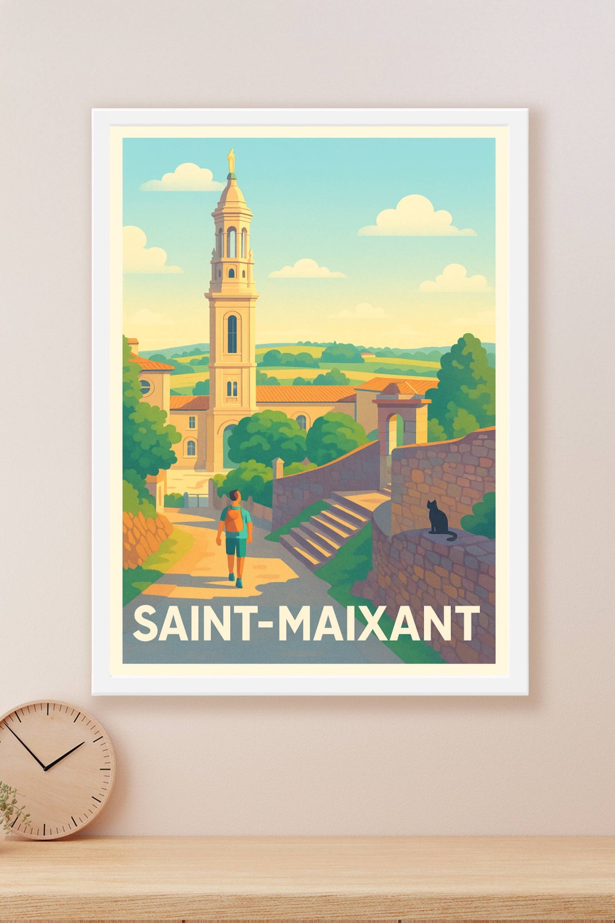 Affiche Saint-Maixant — Charme et Sérénité en Périgord · poster d'art de Saint-Maixant