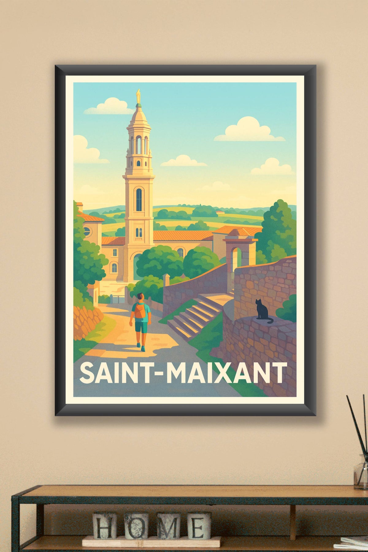 Affiche Saint-Maixant — Charme et Sérénité en Périgord · poster d'art de Saint-Maixant