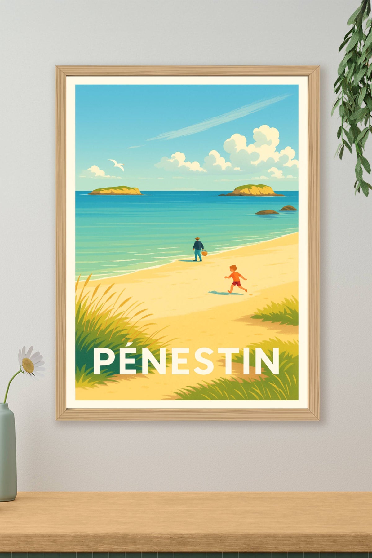 Affiche Pénestin — Évasion et douceur bretonne · poster d'art de Pénestin