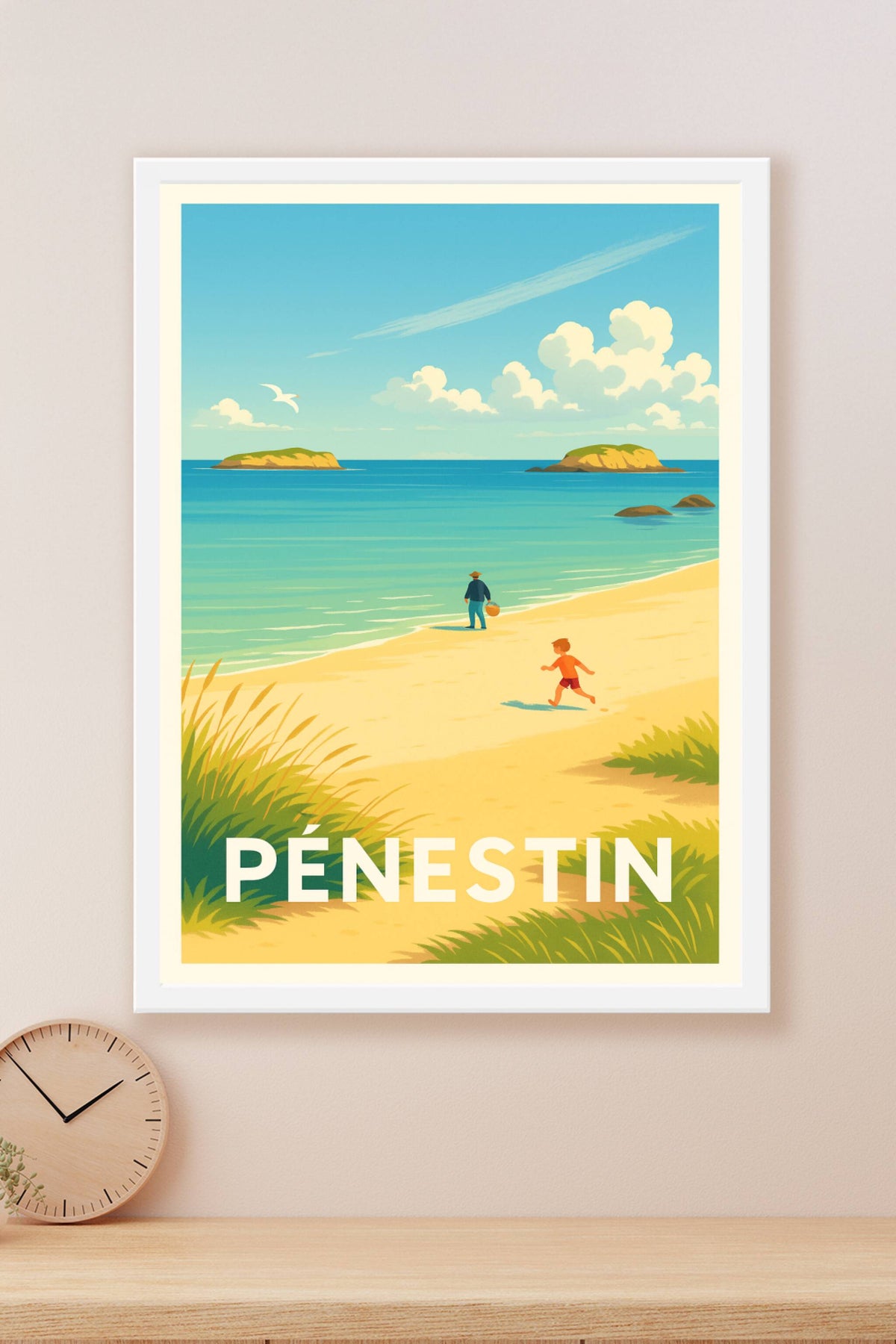 Affiche Pénestin — Évasion et douceur bretonne · poster d'art de Pénestin