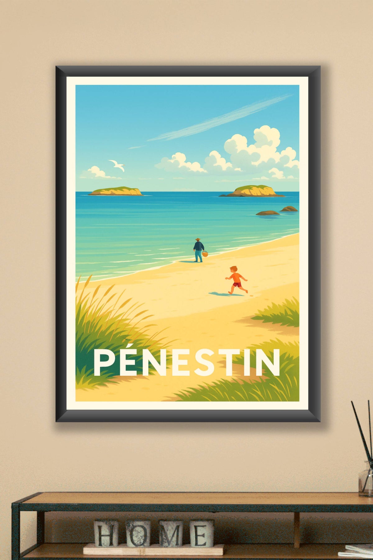 Affiche Pénestin — Évasion et douceur bretonne · poster d'art de Pénestin