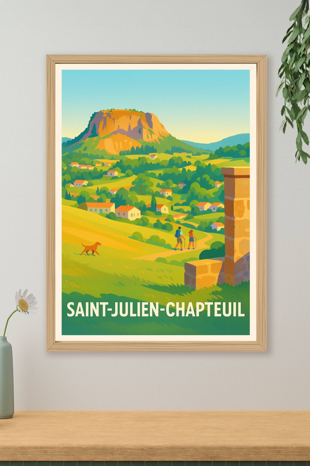 Affiche Saint-Julien-Chapteuil — Escapade nature et sérénité · poster d'art de Saint-Julien-Chapteuil