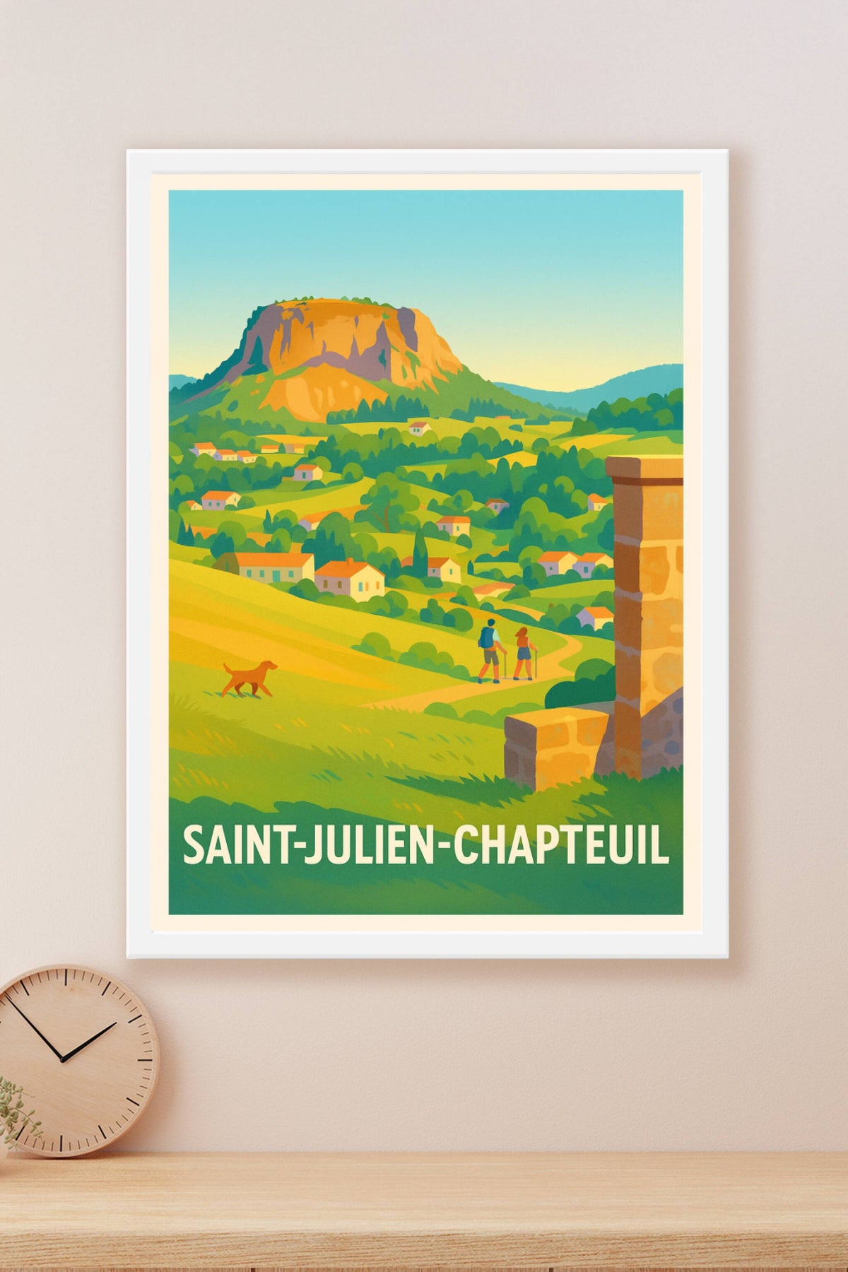 Affiche Saint-Julien-Chapteuil — Escapade nature et sérénité · poster d'art de Saint-Julien-Chapteuil