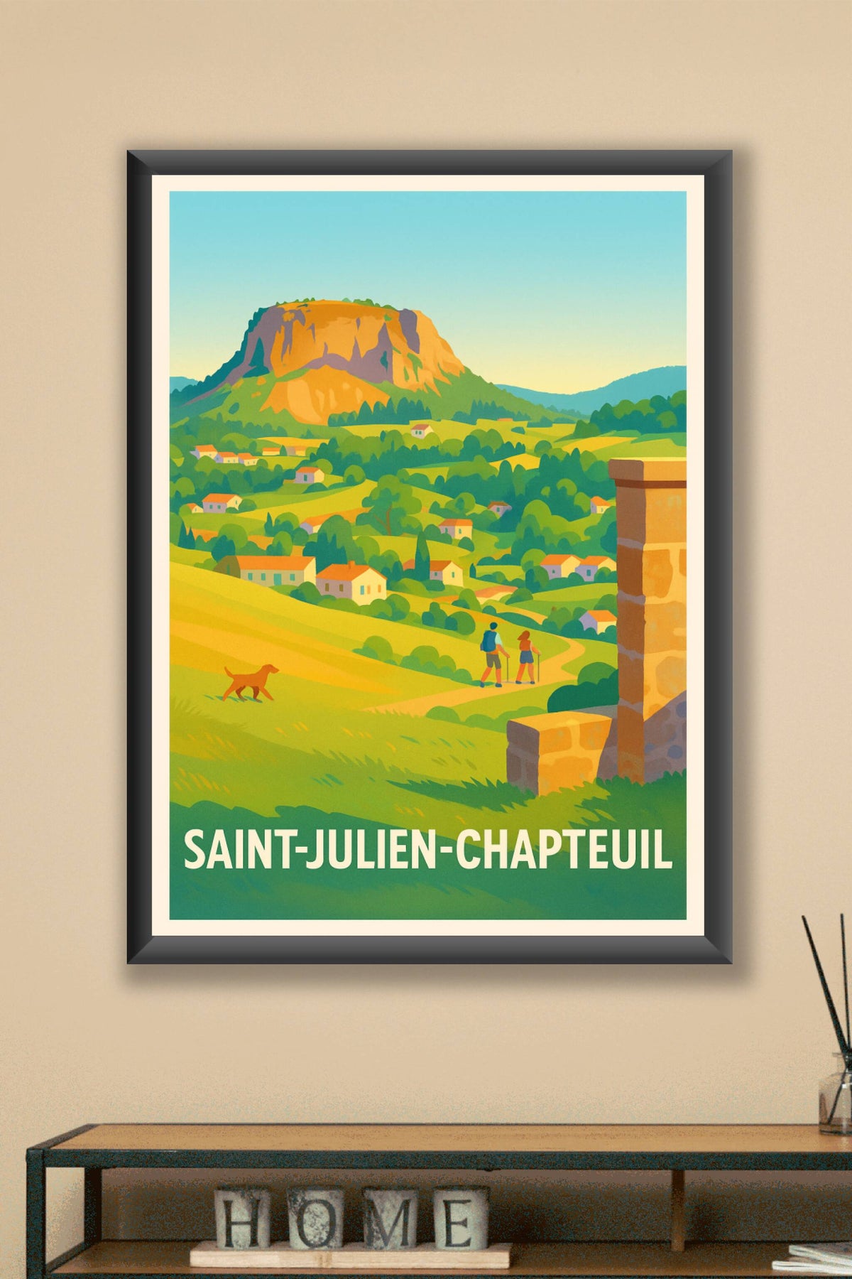 Affiche Saint-Julien-Chapteuil — Escapade nature et sérénité · poster d'art de Saint-Julien-Chapteuil