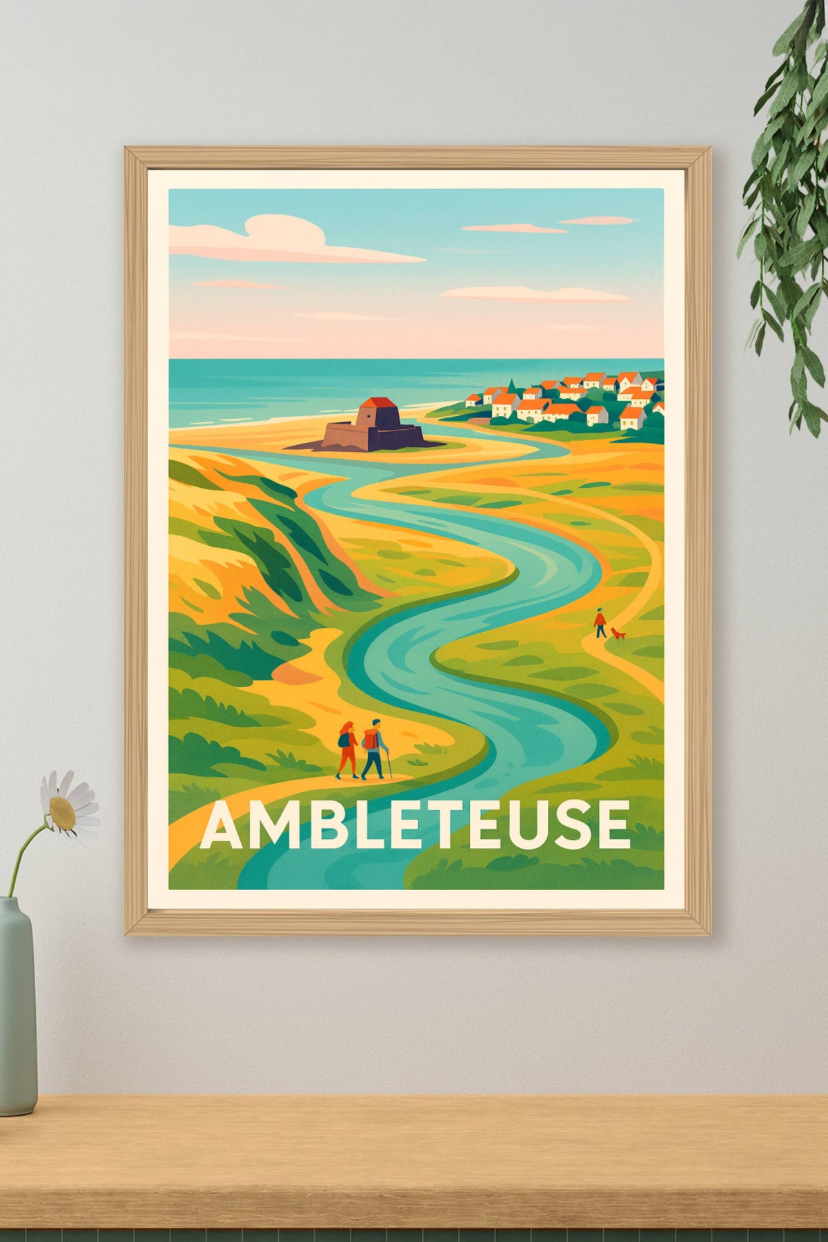Affiche Ambleteuse — Voyage au cœur de la cote d'Opale · poster d'art de Ambleteuse