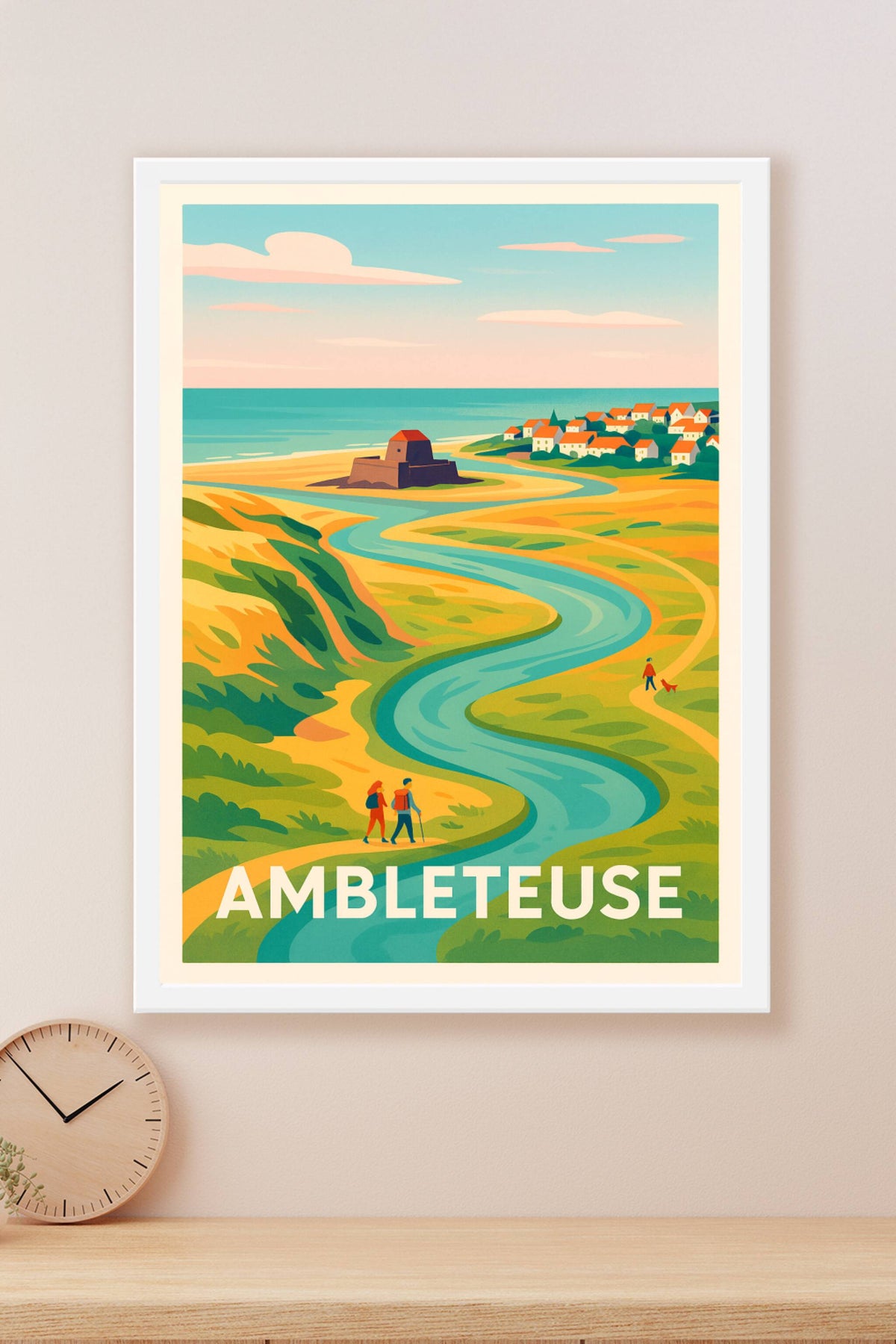 Affiche Ambleteuse — Voyage au cœur de la cote d'Opale · poster d'art de Ambleteuse
