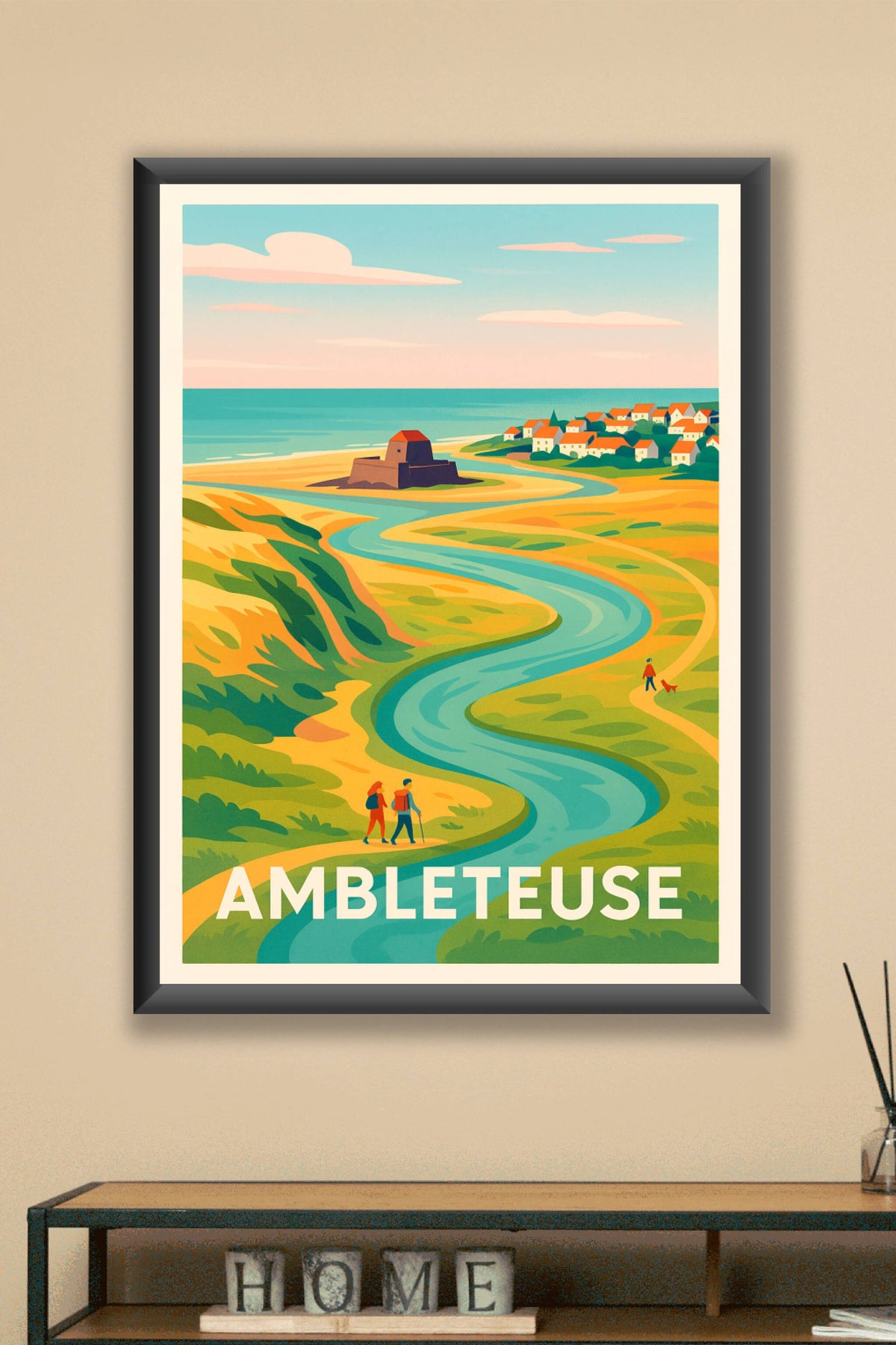 Affiche Ambleteuse — Voyage au cœur de la cote d'Opale · poster d'art de Ambleteuse