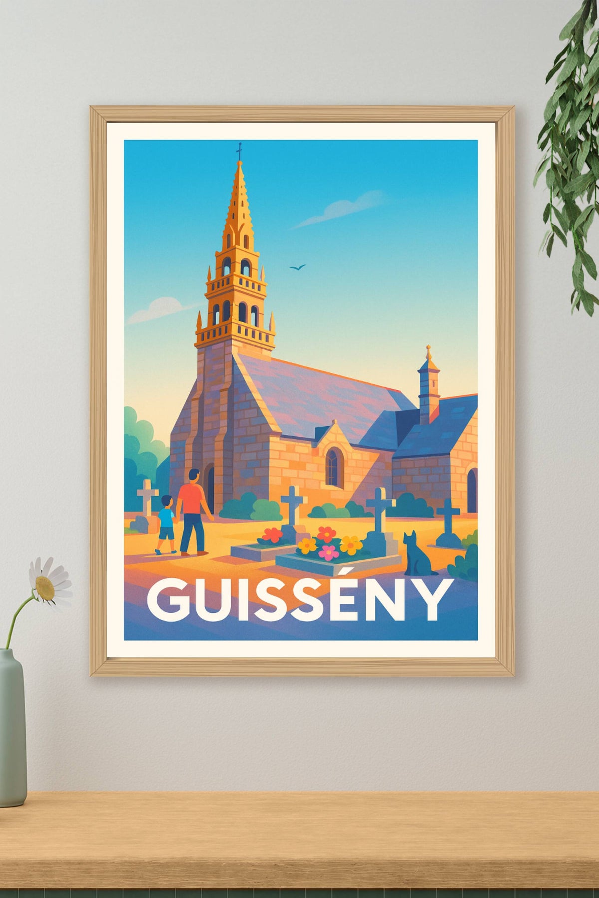 Affiche Guissény — Charme et sérénité bretonne · poster d'art de Guissény