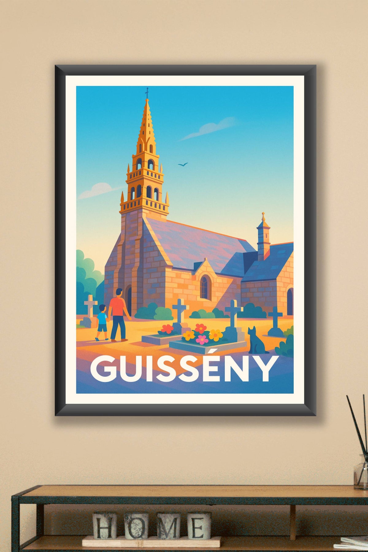 Affiche Guissény — Charme et sérénité bretonne · poster d'art de Guissény