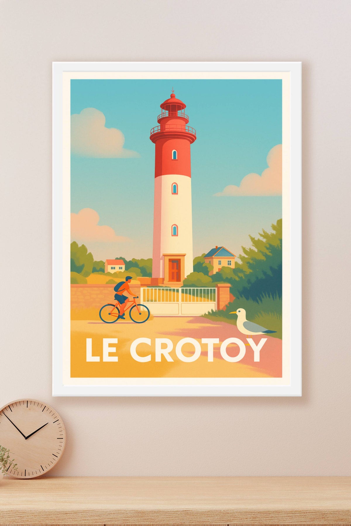 Affiche Le Crotoy — Charme et douceur au bord de la mer · poster d'art de Le Crotoy