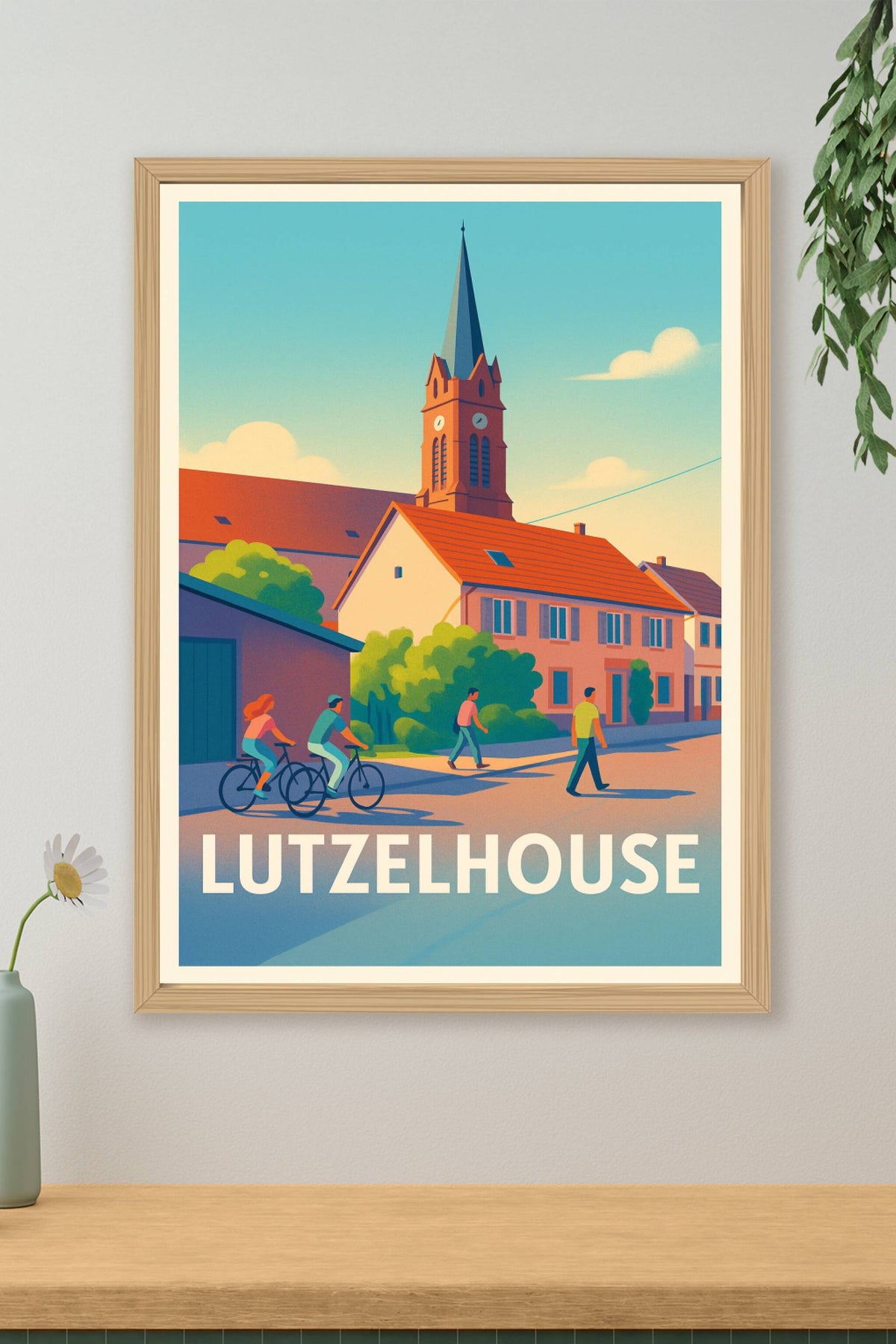 Affiche Lutzelhouse — Charme paisible et vie locale · poster d'art de Lutzelhouse