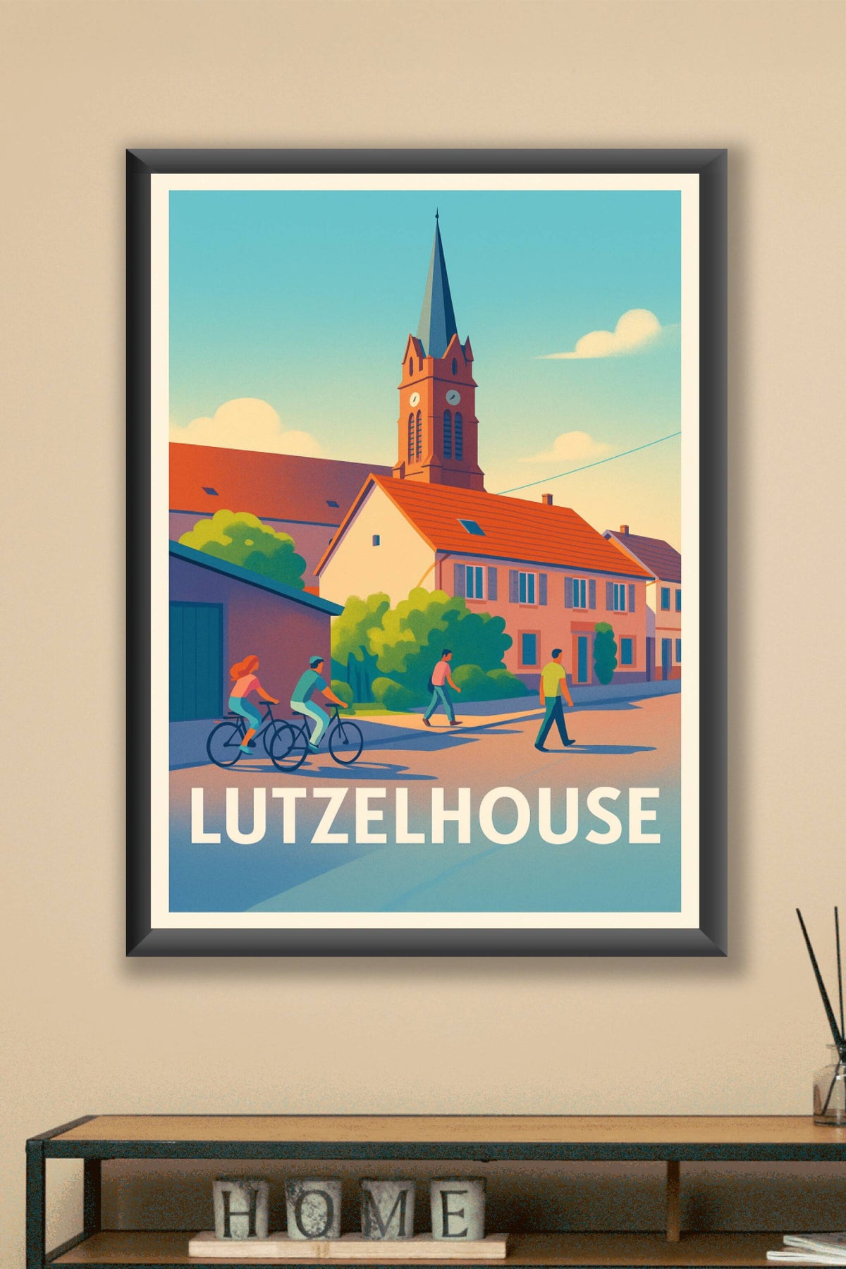 Affiche Lutzelhouse — Charme paisible et vie locale · poster d'art de Lutzelhouse