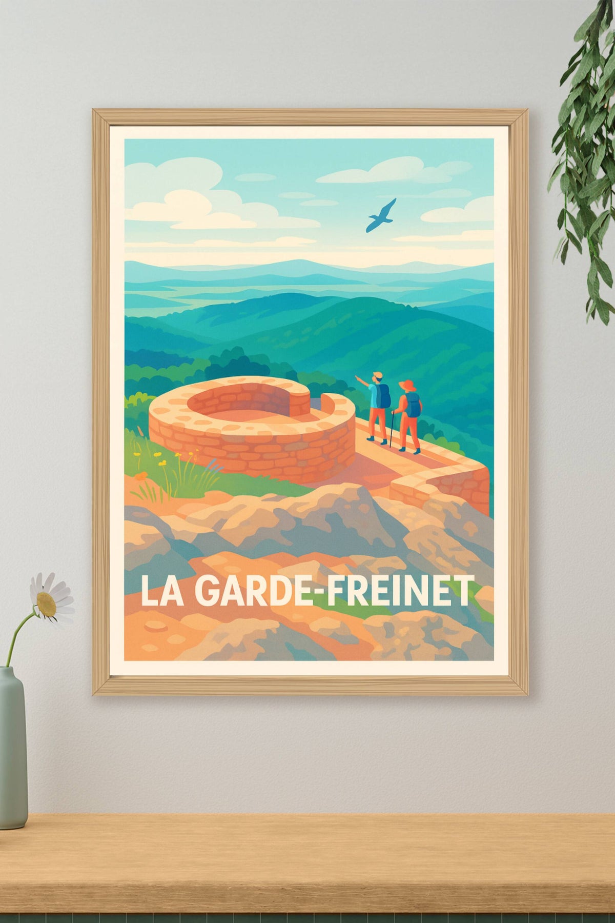 Affiche La Garde-Freinet — Évasion en pleine nature provençale · poster d'art de La Garde-Freinet