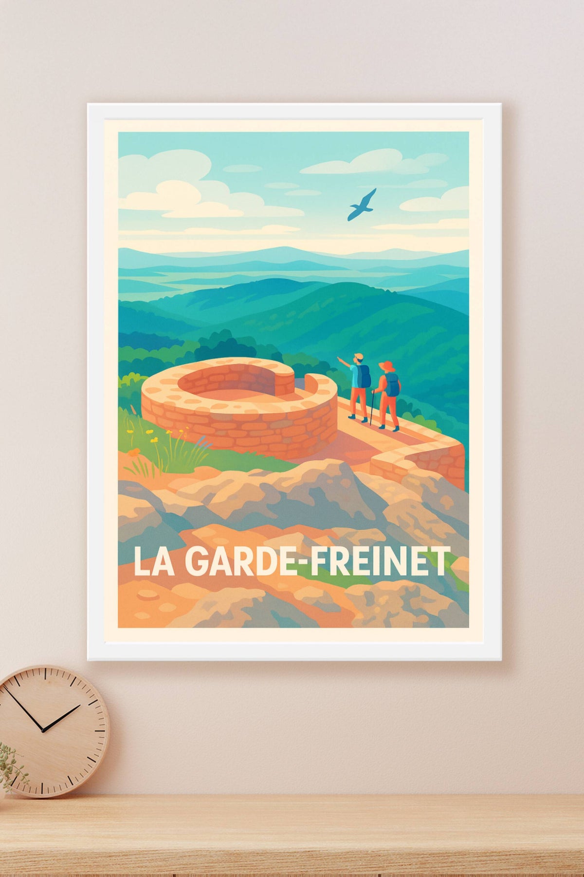 Affiche La Garde-Freinet — Évasion en pleine nature provençale · poster d'art de La Garde-Freinet