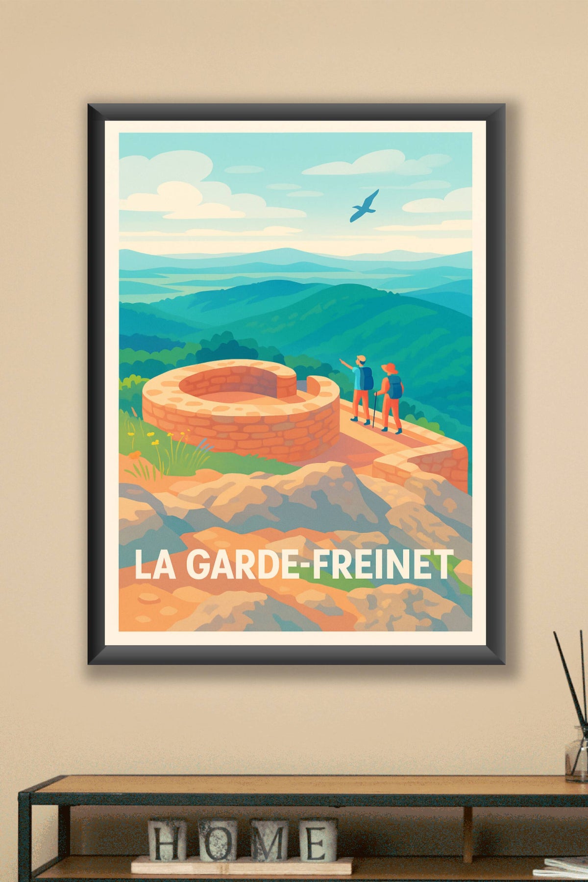 Affiche La Garde-Freinet — Évasion en pleine nature provençale · poster d'art de La Garde-Freinet
