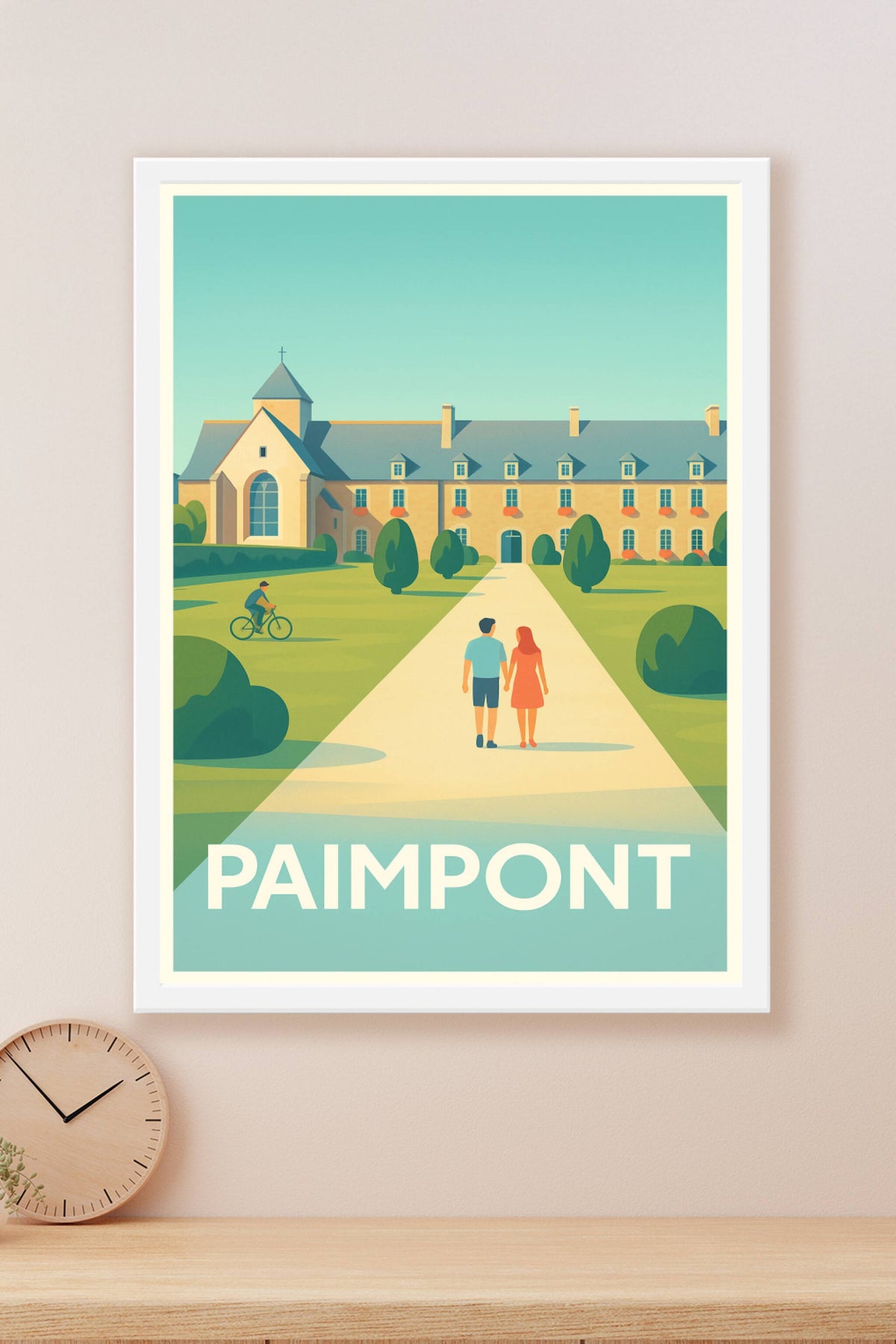 Affiche Paimpont — Promenade romantique au cœur de la forêt · poster d'art de Paimpont