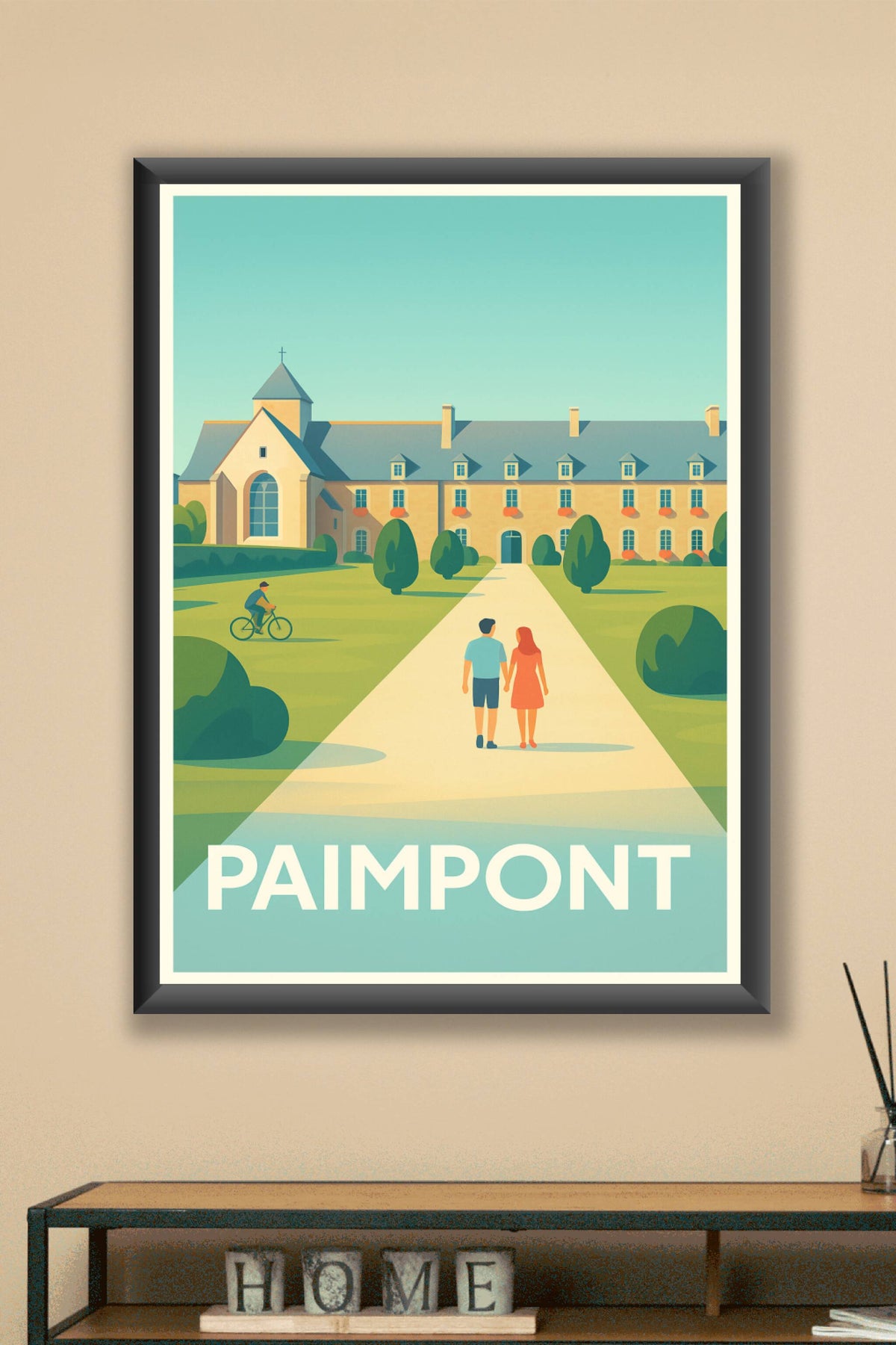 Affiche Paimpont — Promenade romantique au cœur de la forêt · poster d'art de Paimpont