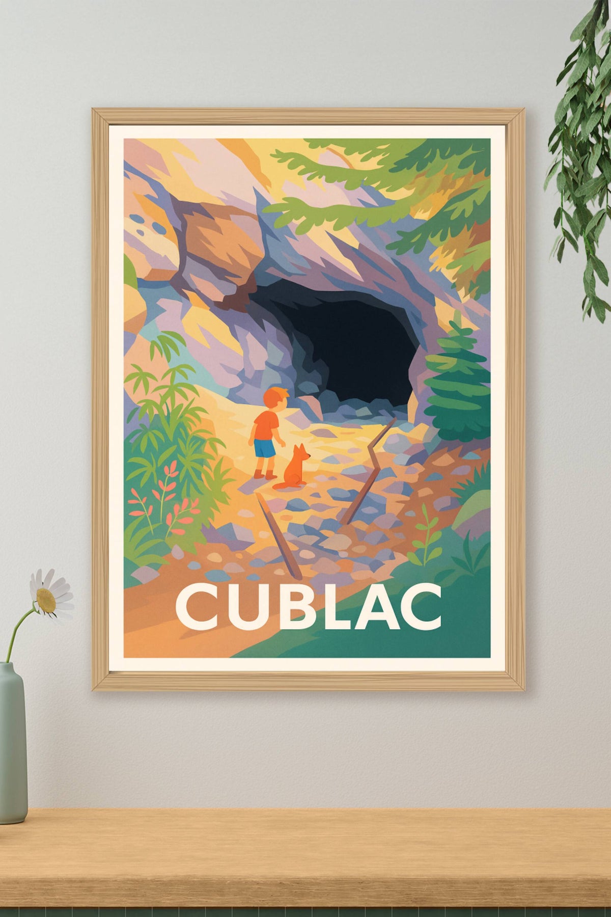 Affiche Cublac — L'appel mystérieux de la grotte · poster d'art de Cublac