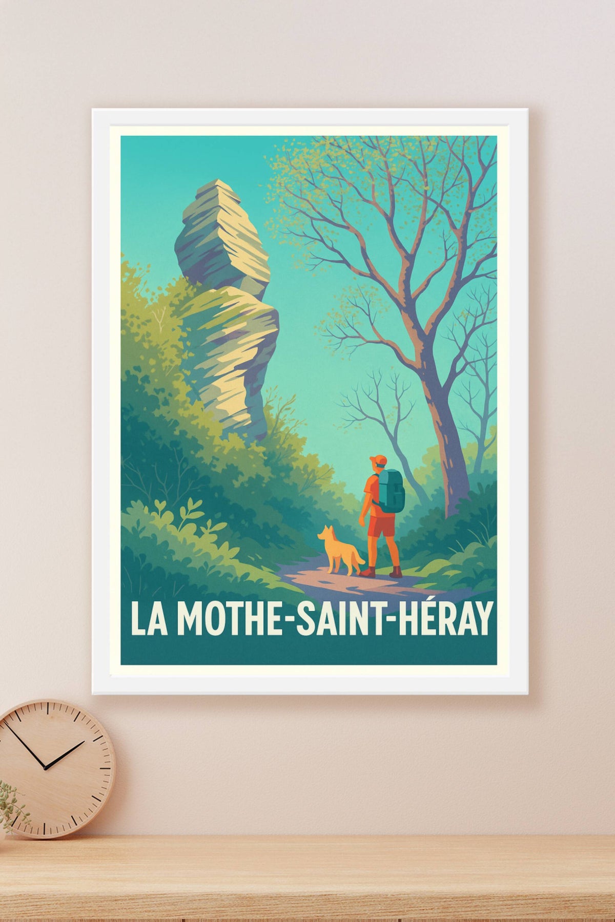 Affiche La Mothe-Saint-Héray — Évasion Nature et Randonnée · poster d'art de La Mothe-Saint-Héray