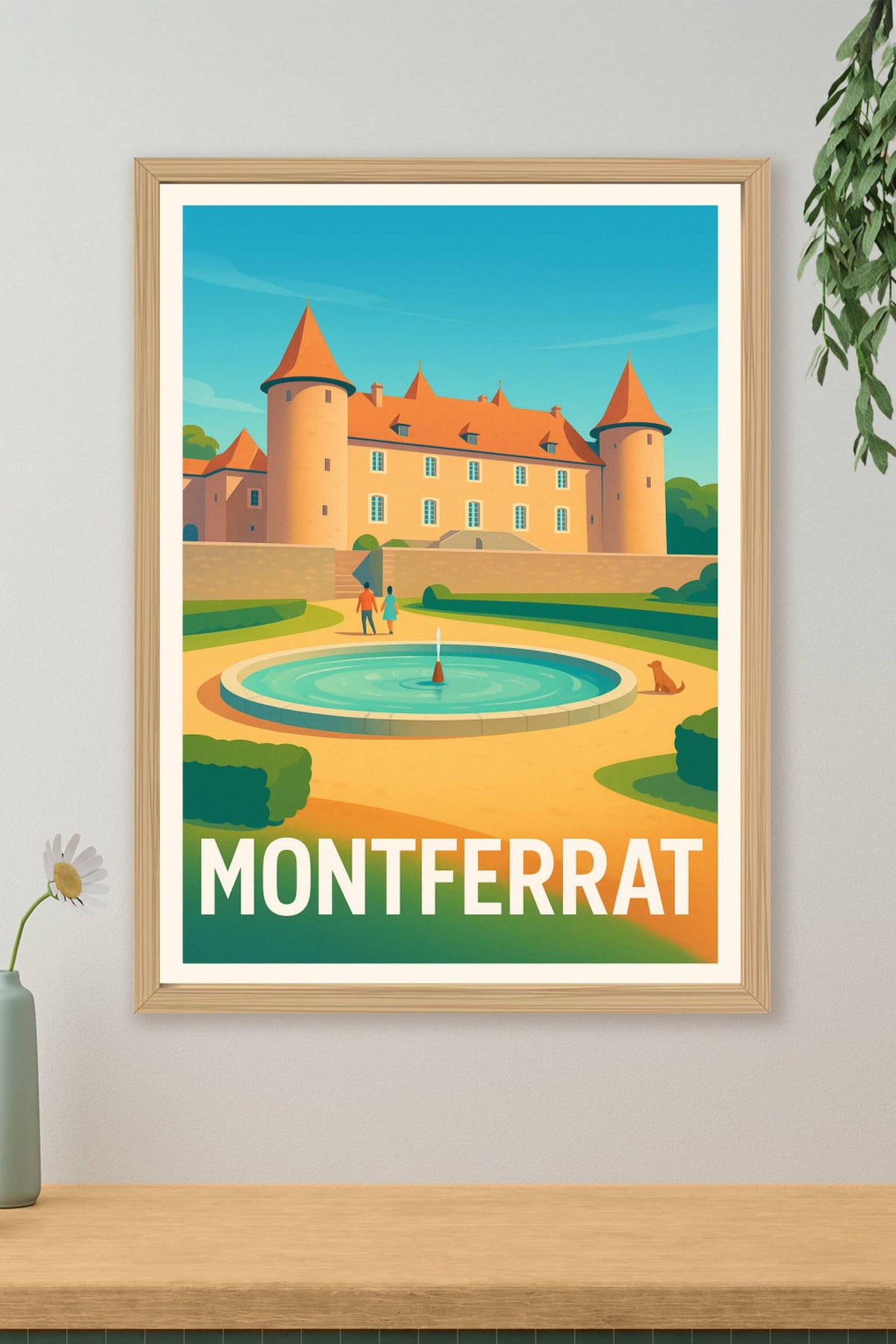 Affiche Montferrat — Élégance et sérénité au Château · poster d'art de Montferrat