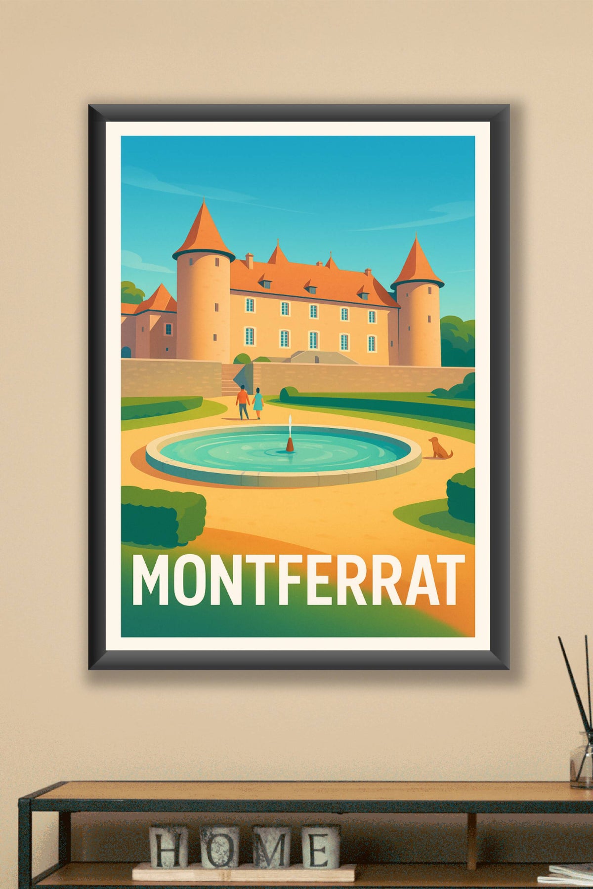 Affiche Montferrat — Élégance et sérénité au Château · poster d'art de Montferrat