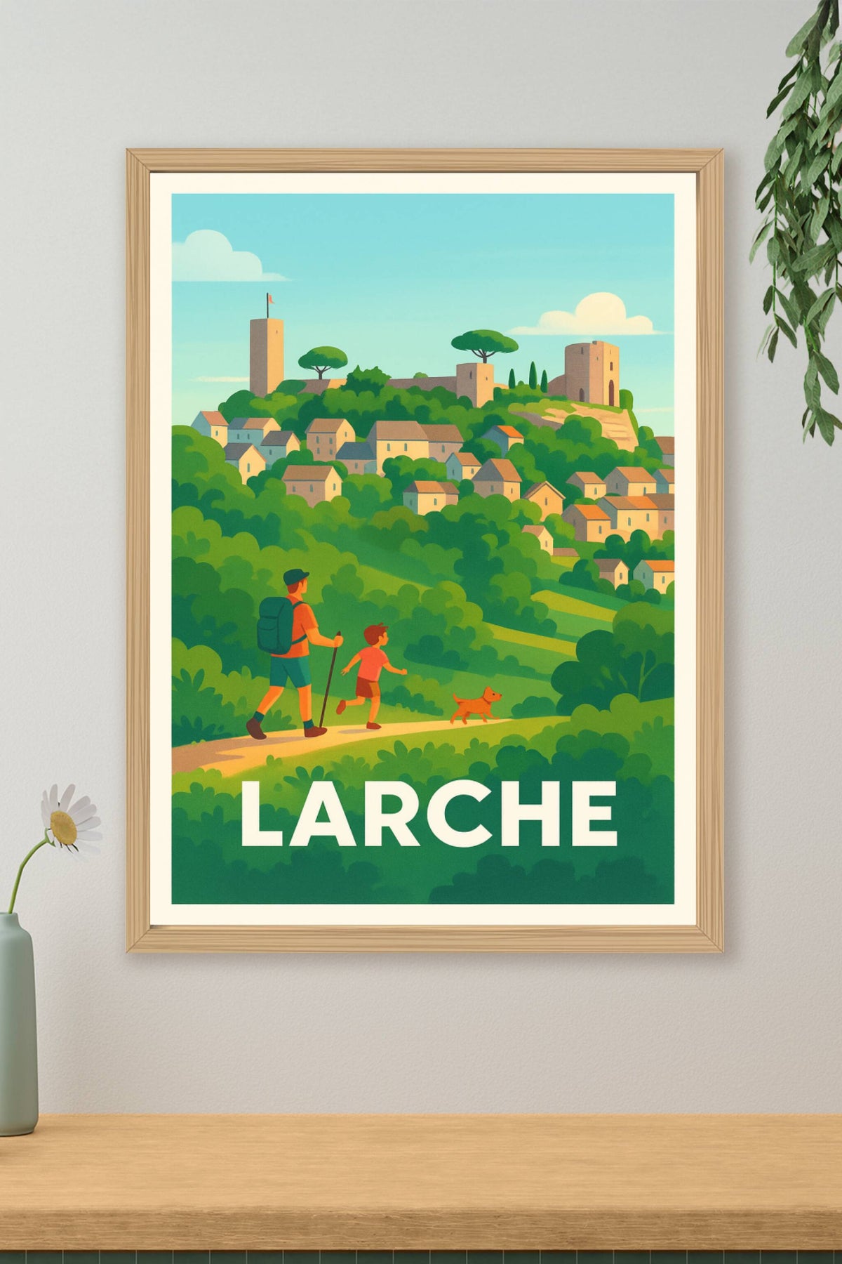 Affiche Larche — L'évasion nature en famille · poster d'art de Larche