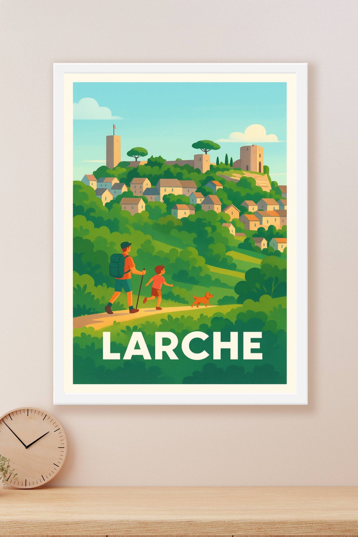 Affiche Larche — L'évasion nature en famille · poster d'art de Larche