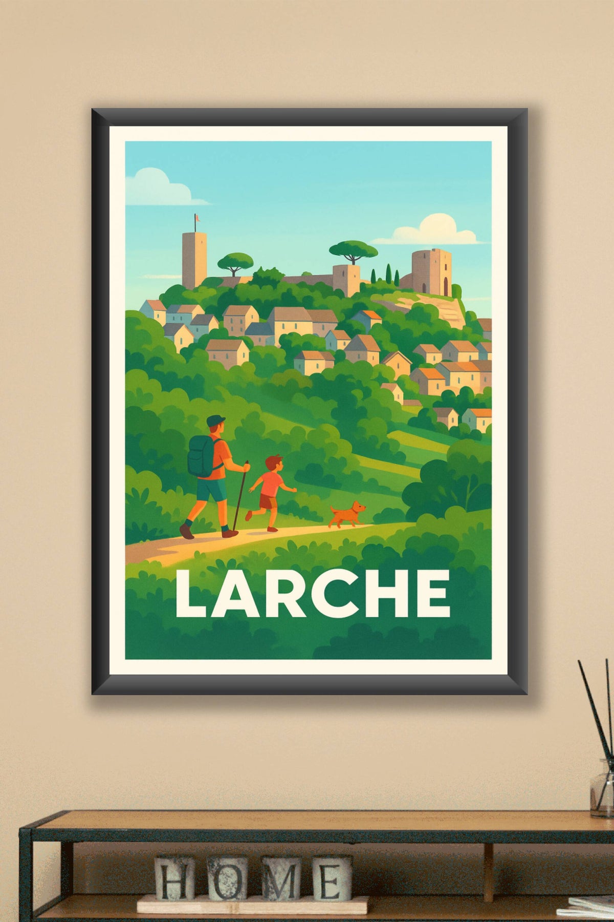 Affiche Larche — L'évasion nature en famille · poster d'art de Larche