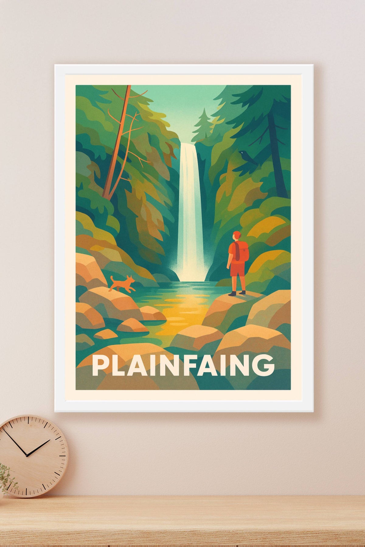 Affiche Plainfaing — Évasion Nature au Cœur des Cascades · poster d'art de Plainfaing