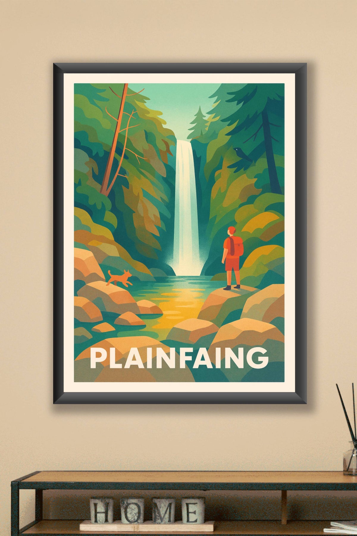 Affiche Plainfaing — Évasion Nature au Cœur des Cascades · poster d'art de Plainfaing