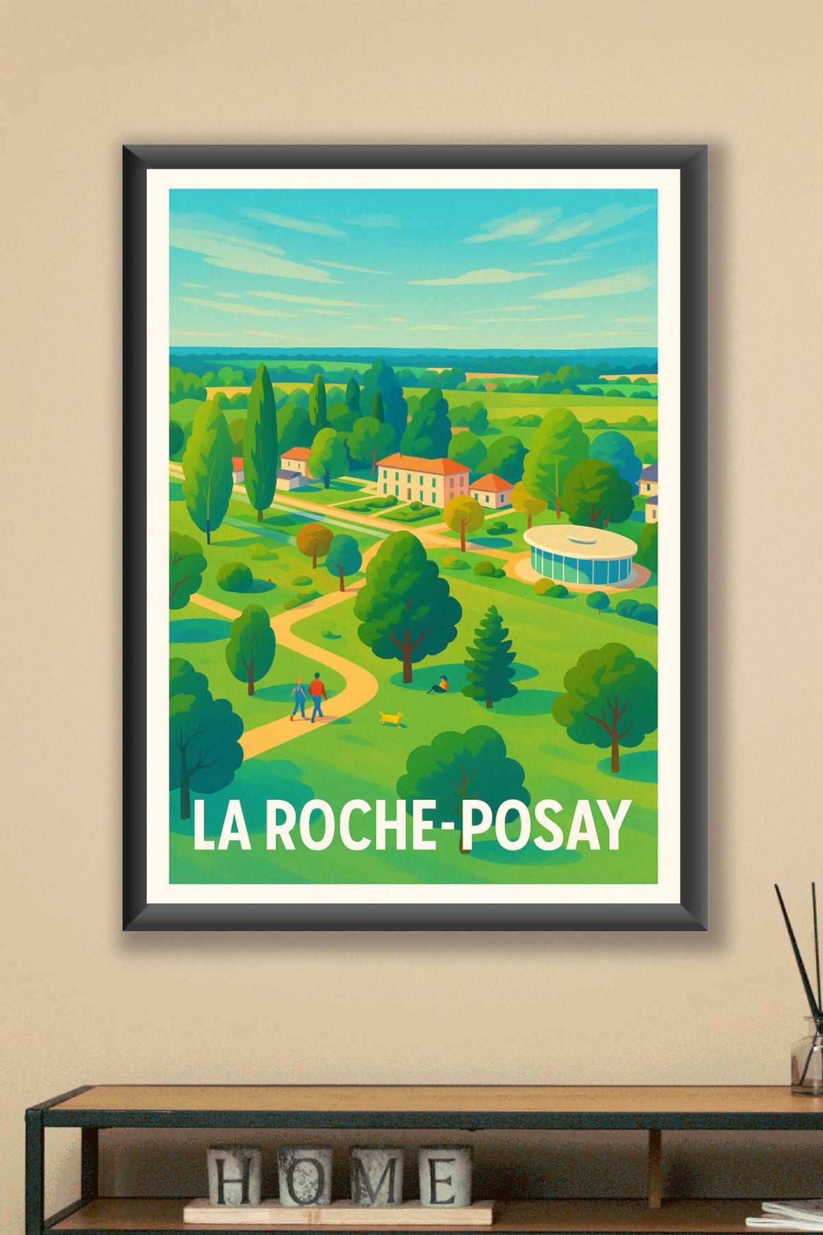 Affiche La Roche-Posay — Douceur et nature apaisante · poster d'art de La Roche-Posay