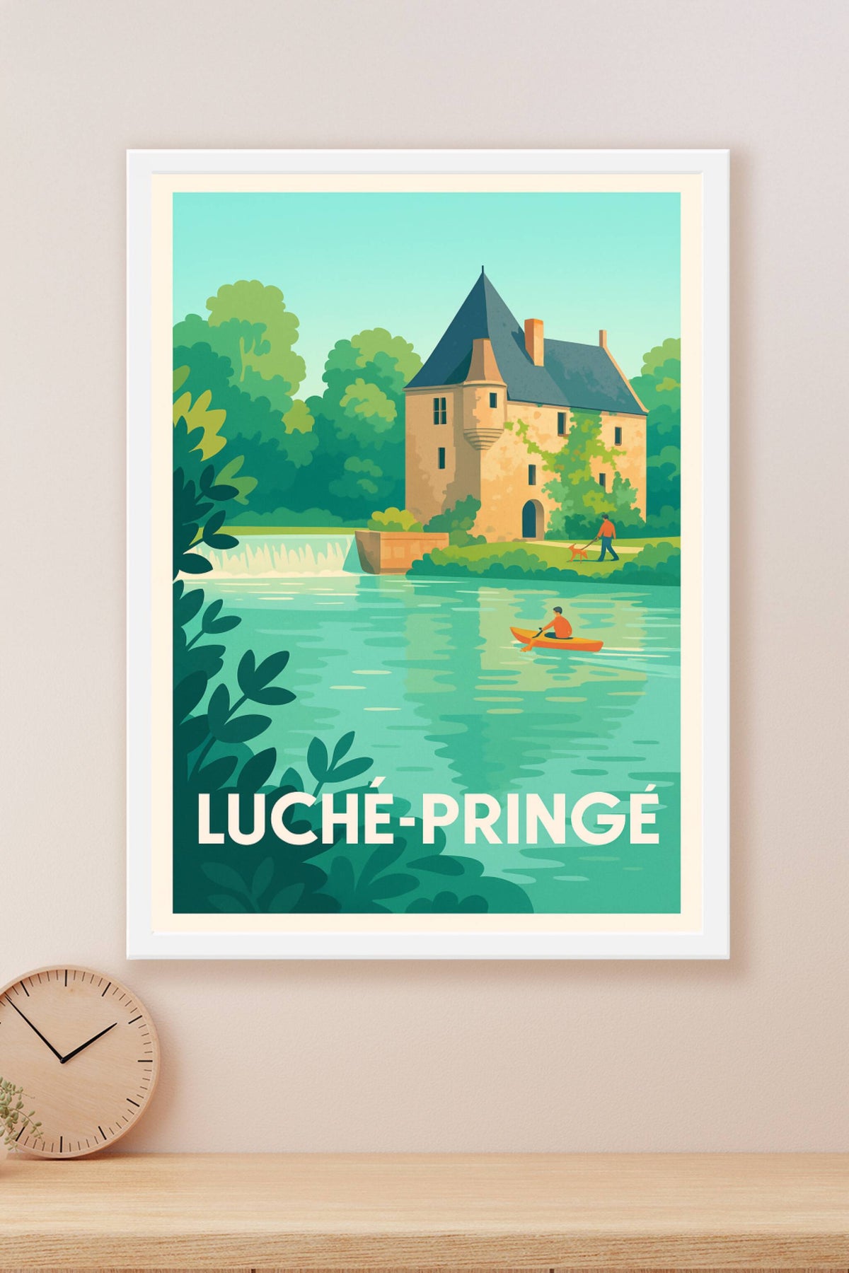 Affiche Luché-Pringé — Charme bucolique et patrimoine préservé · poster d'art de Luché-Pringé