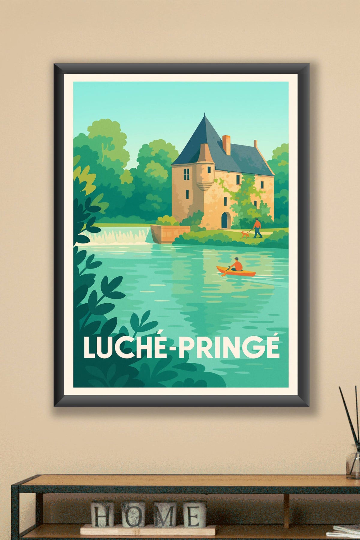 Affiche Luché-Pringé — Charme bucolique et patrimoine préservé · poster d'art de Luché-Pringé