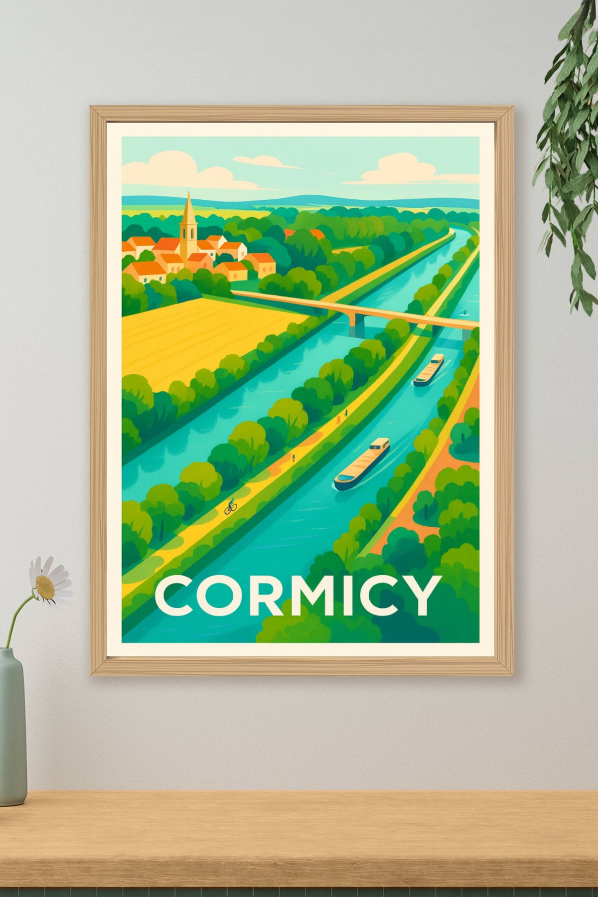 Affiche Cormicy — Charme et sérénité au cœur de la campagne · poster d'art de Cormicy