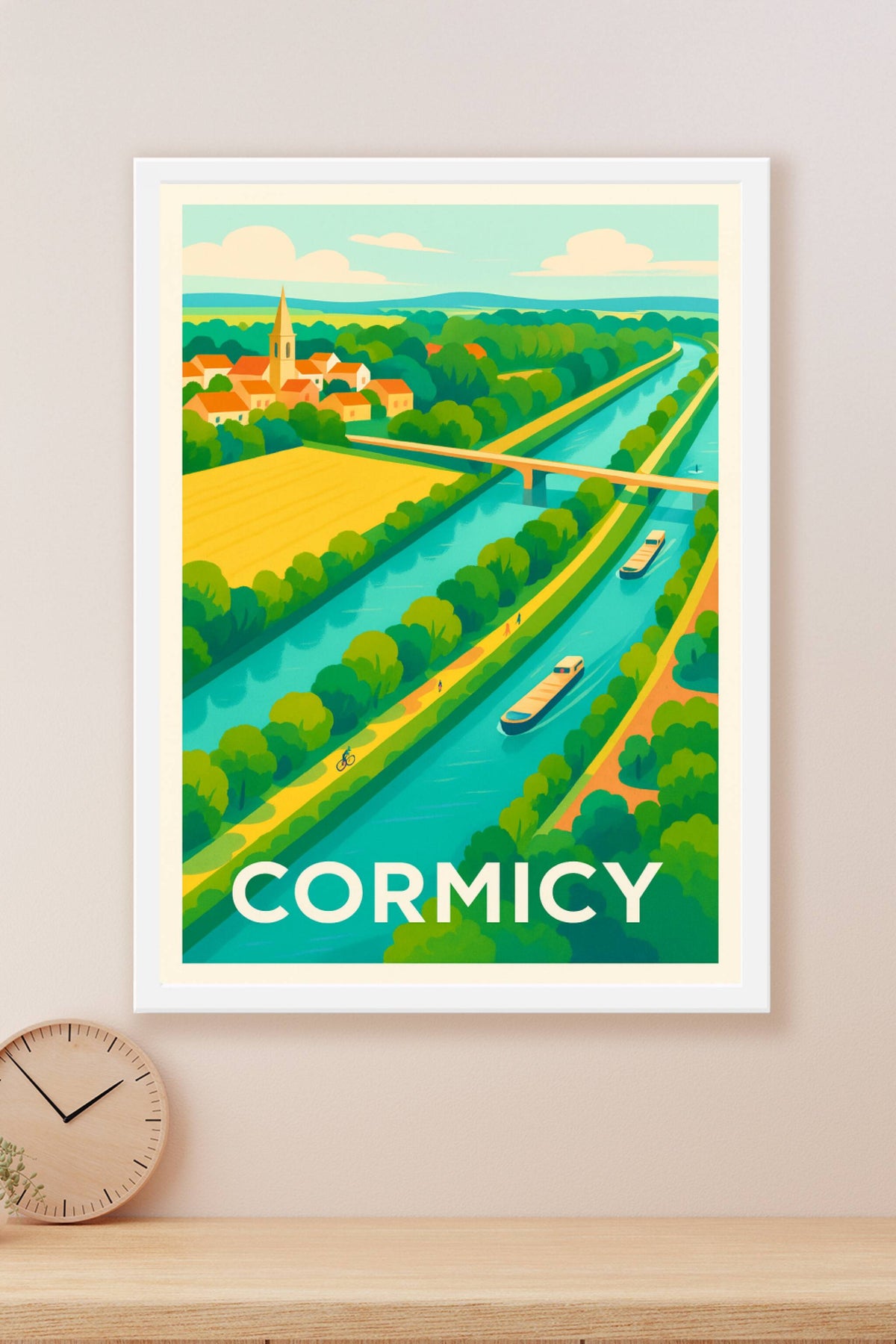 Affiche Cormicy — Charme et sérénité au cœur de la campagne · poster d'art de Cormicy