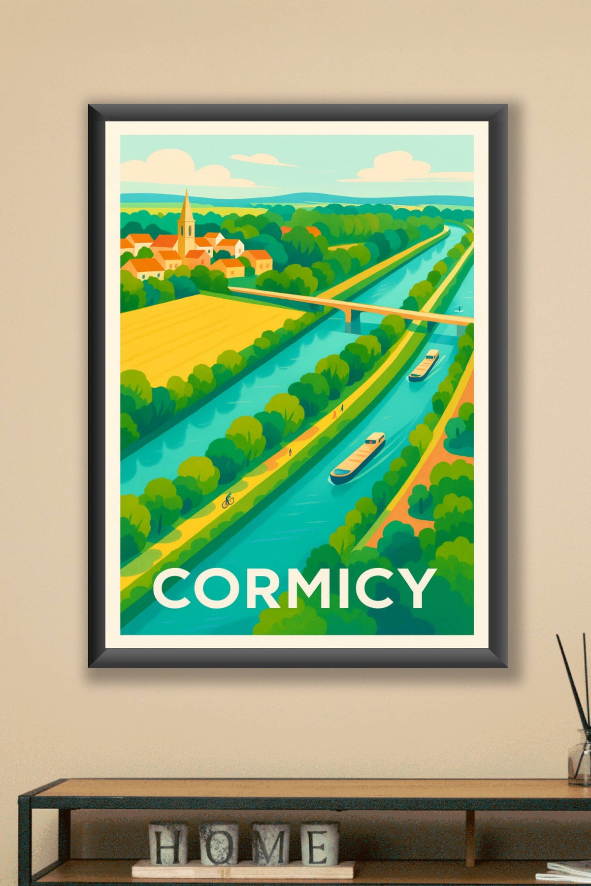 Affiche Cormicy — Charme et sérénité au cœur de la campagne · poster d'art de Cormicy