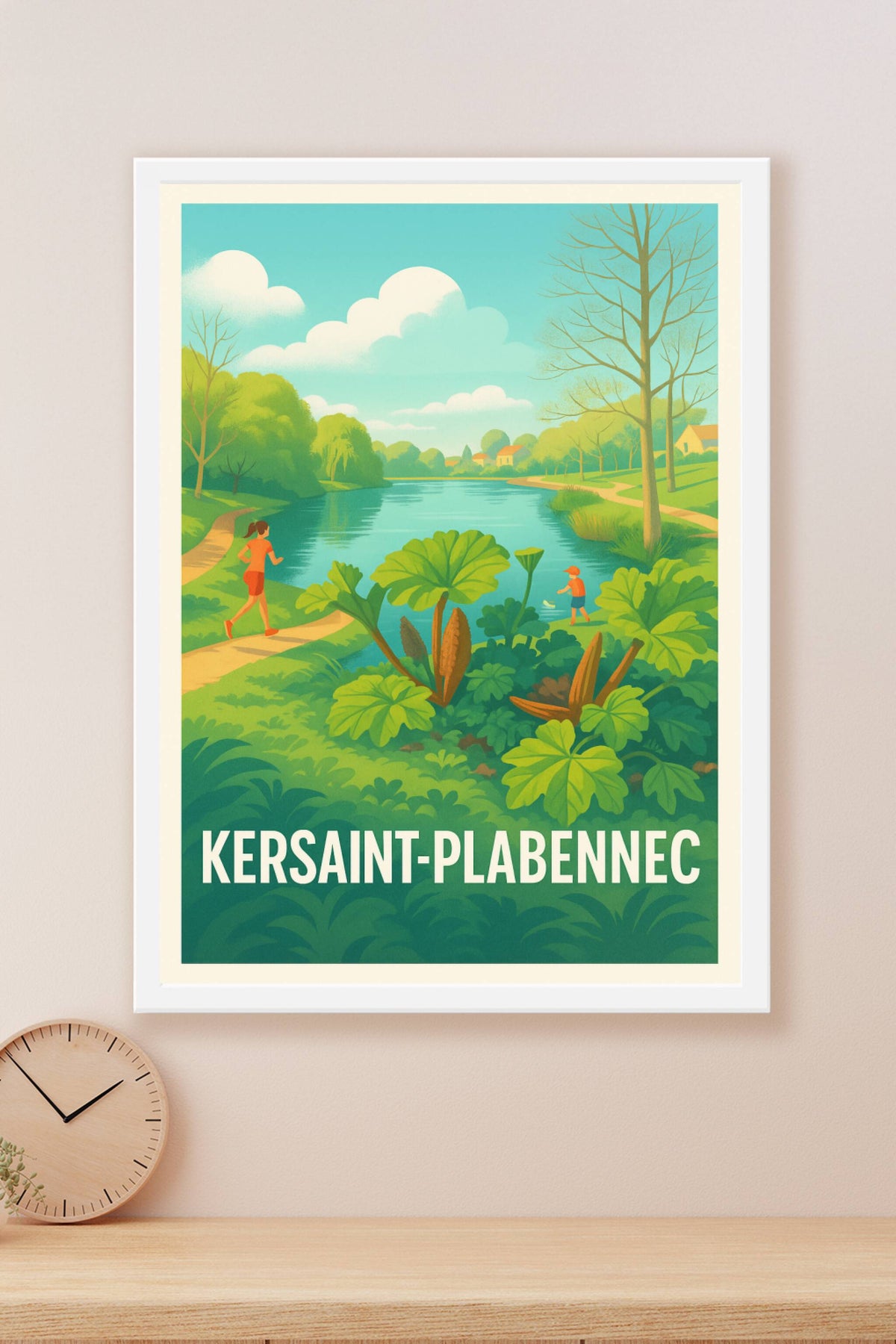 Affiche Kersaint-Plabennec — La nature au fil de l'eau · poster d'art de Kersaint-Plabennec