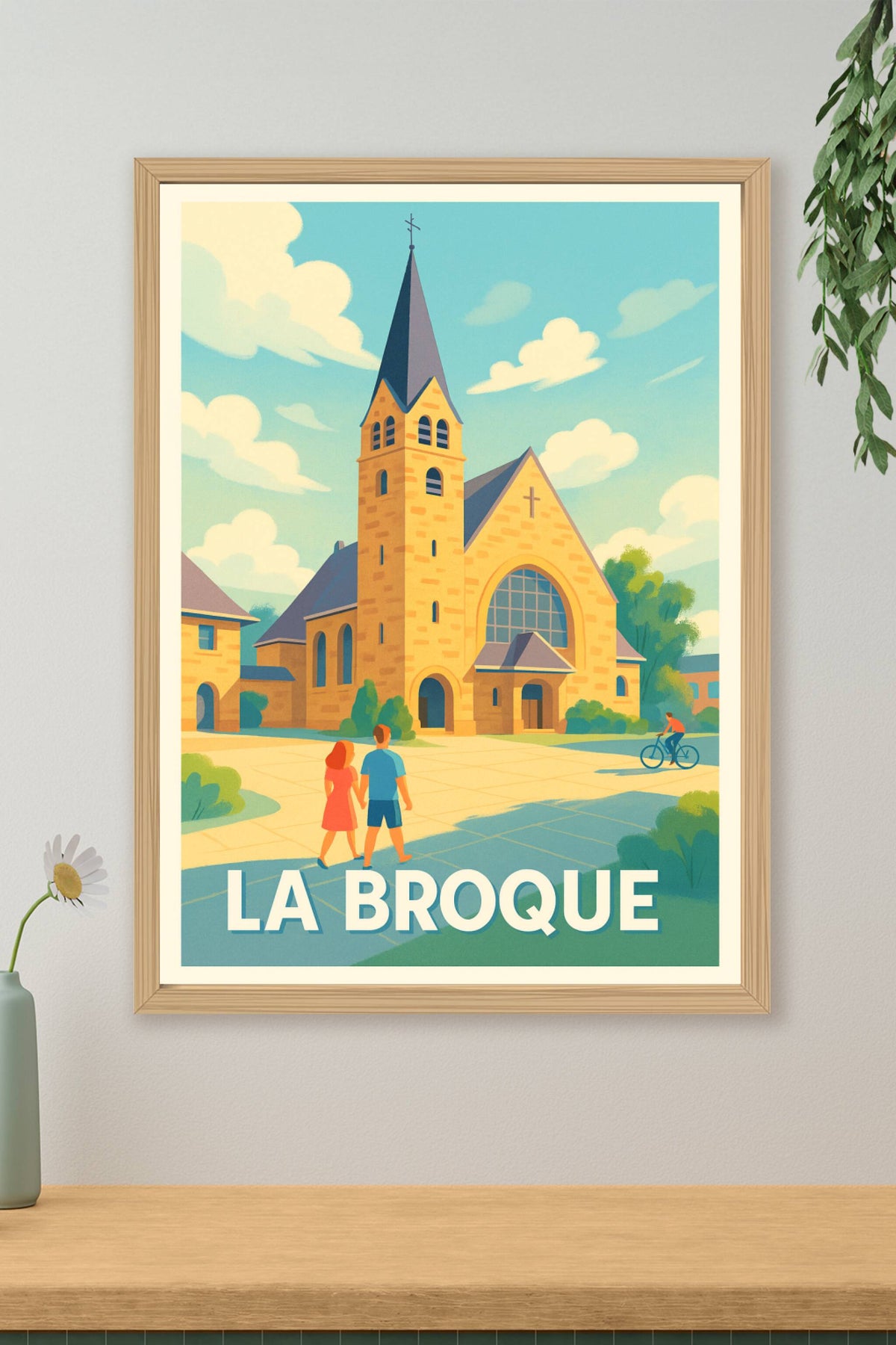 Affiche La Broque — Charme et Sérénité à l'Église Centrale · poster d'art de La Broque