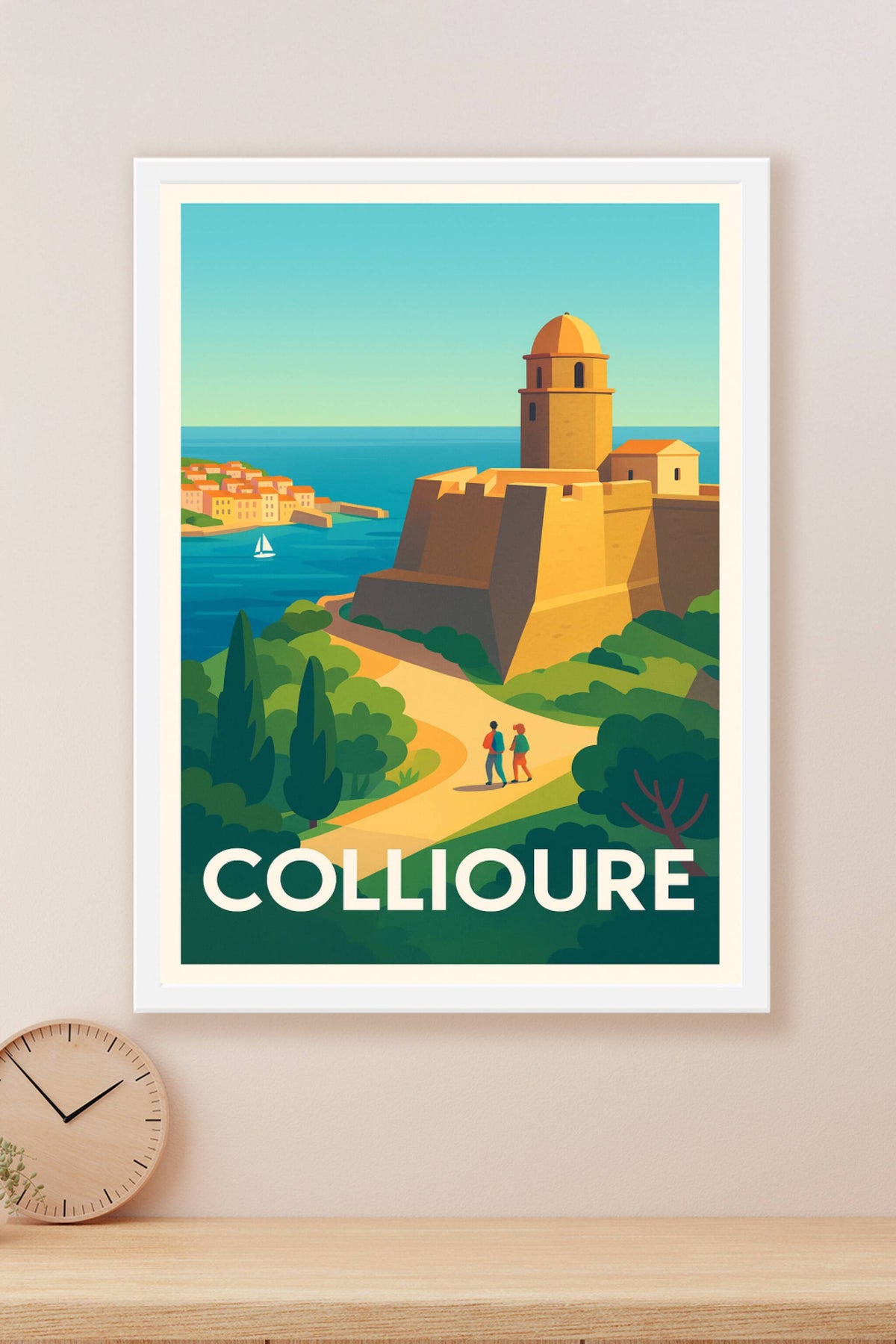 Affiche Collioure — Évasion Méditerranéenne entre Histoire et Nature · poster d'art de Collioure