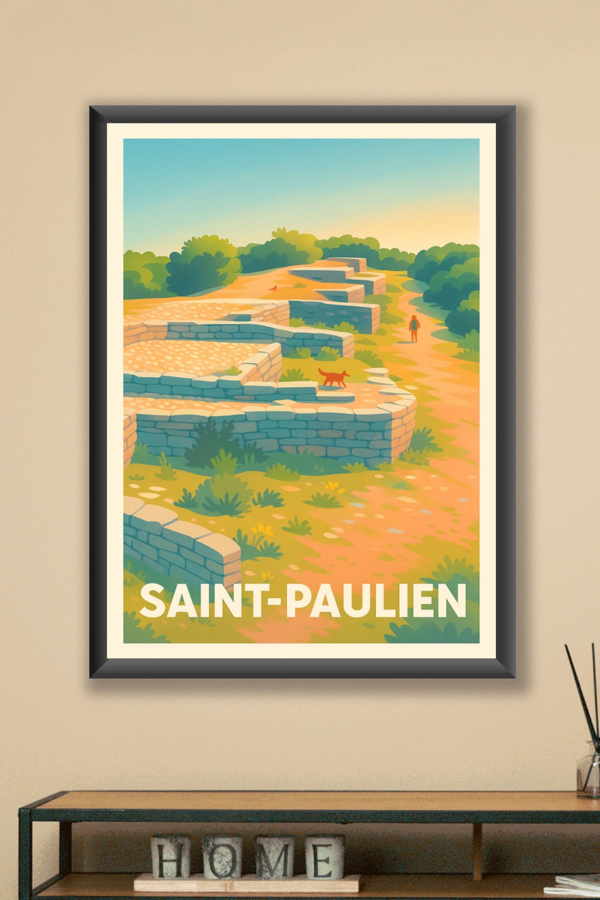 Affiche Saint-Paulien — Balade au cœur des vestiges · poster d'art de Saint-Paulien