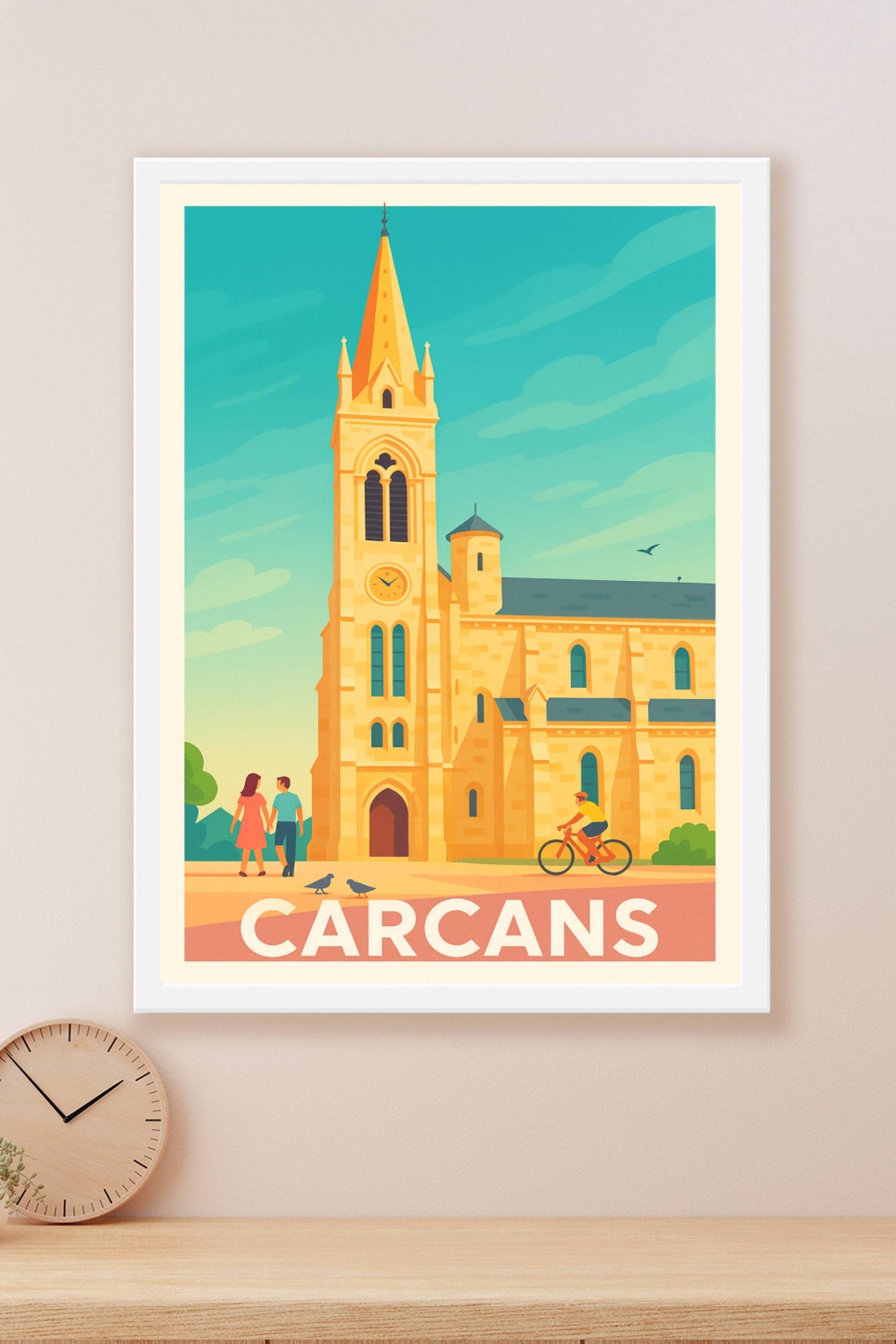 Affiche Carcans — Charme intemporel et douceur de vivre · poster d'art de Carcans