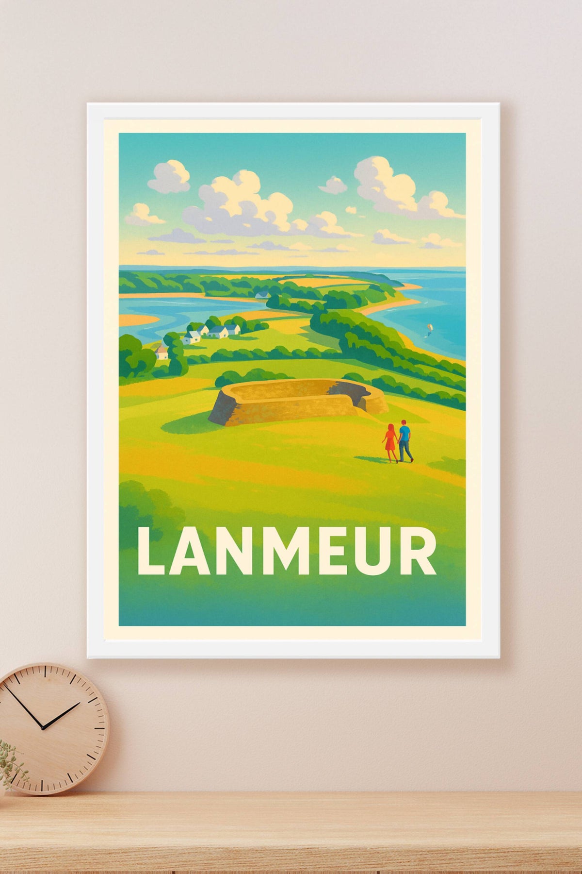 Affiche Lanmieur — Évasion entre terre et mer · poster d'art de Lanmieur
